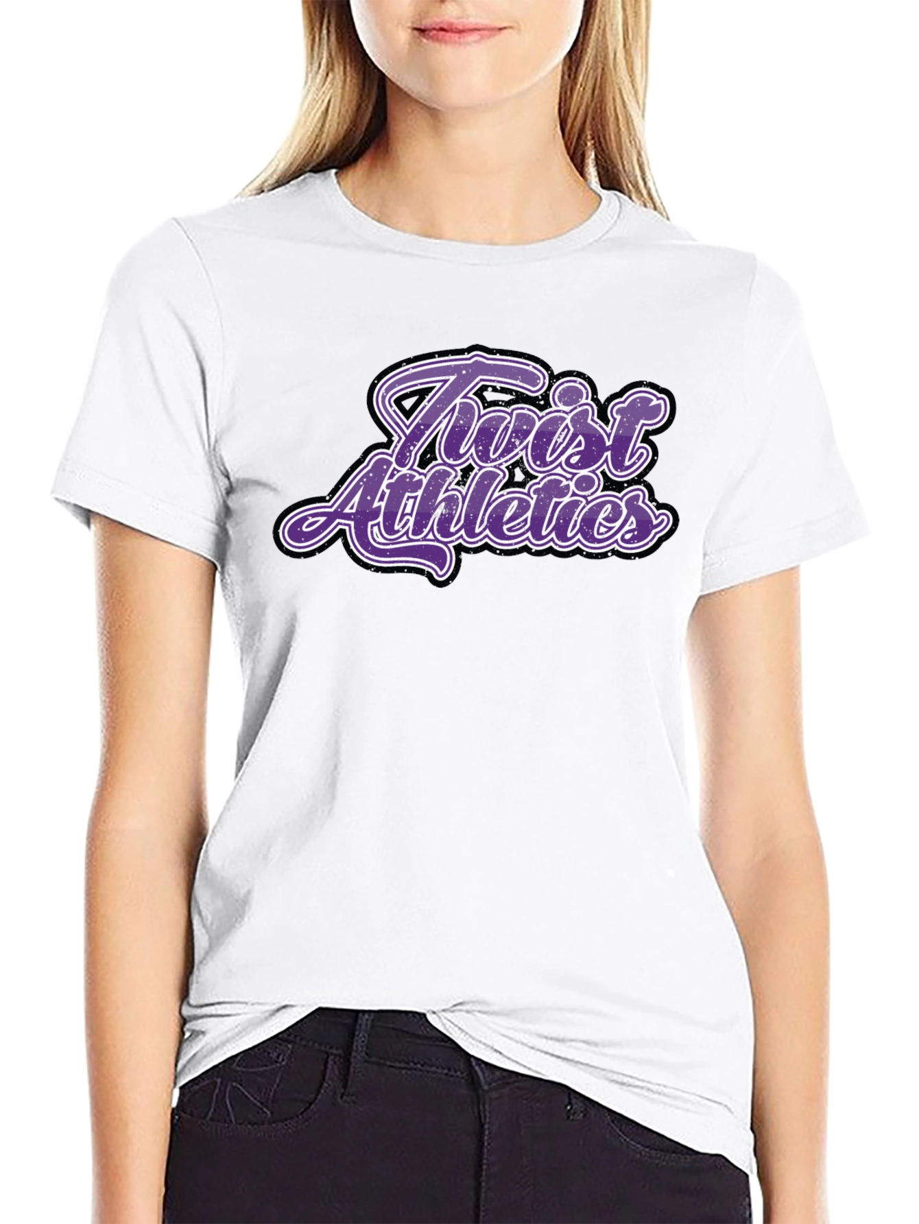 Twist Athletics Black Graphic Tee Shirt