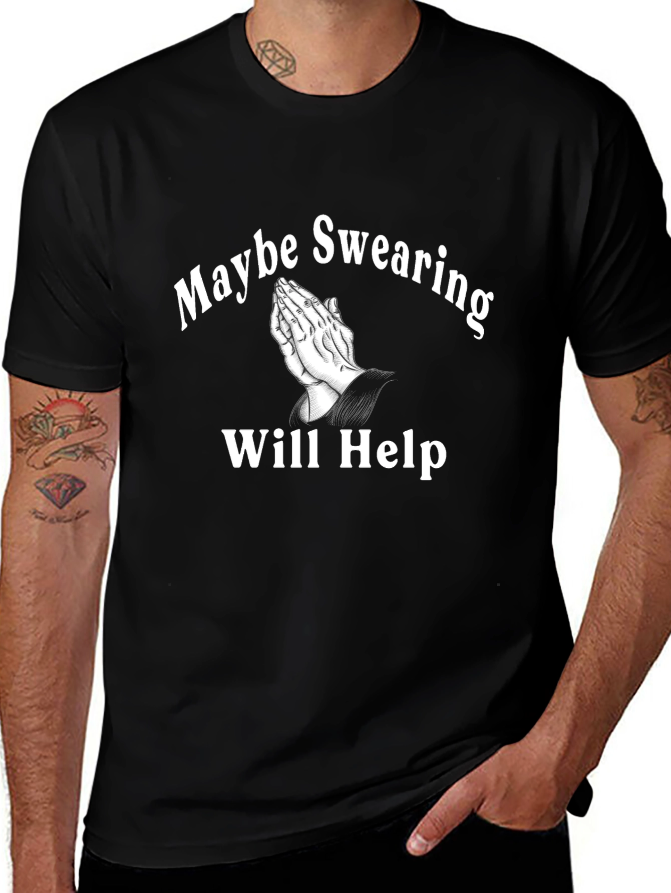 Maybe Swearing Will Help Graphic T-Shirt