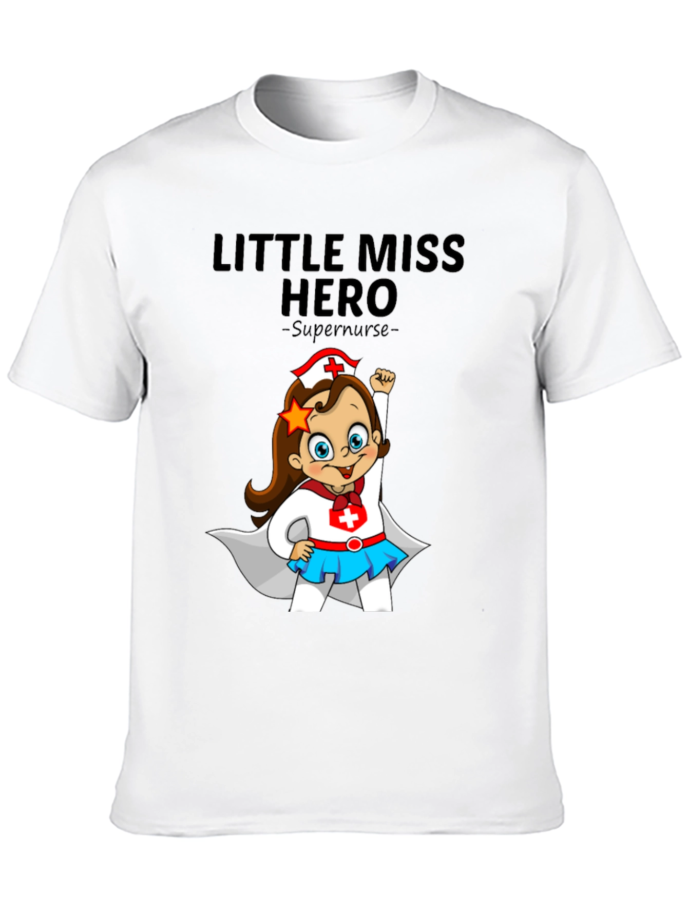 Little Miss Hero Supernurse Graphic Tee