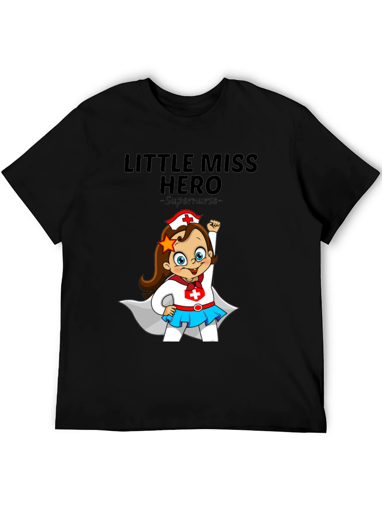 Little Miss Hero Supernurse Graphic Tee