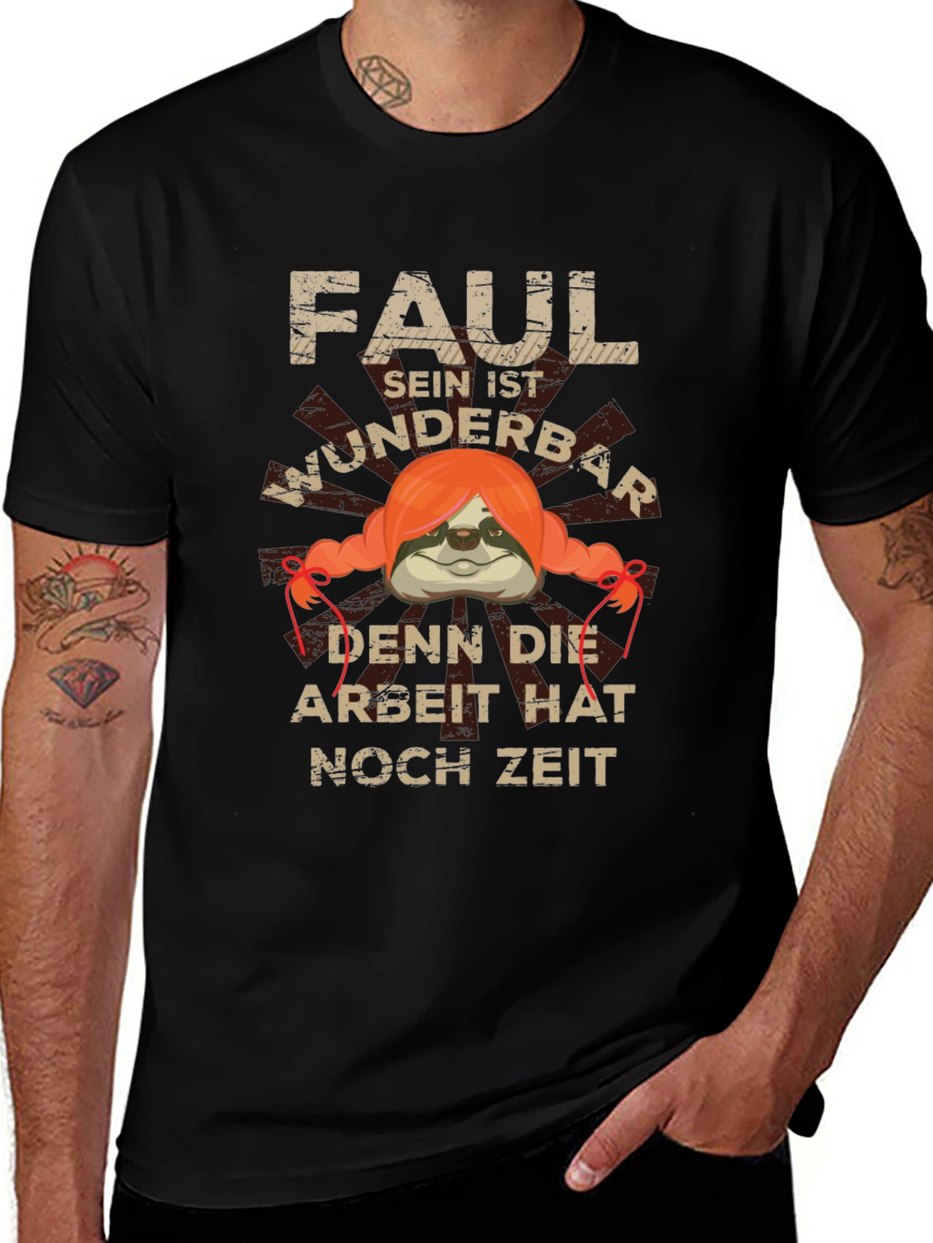 Funny Lazy Sloth Graphic T-Shirt