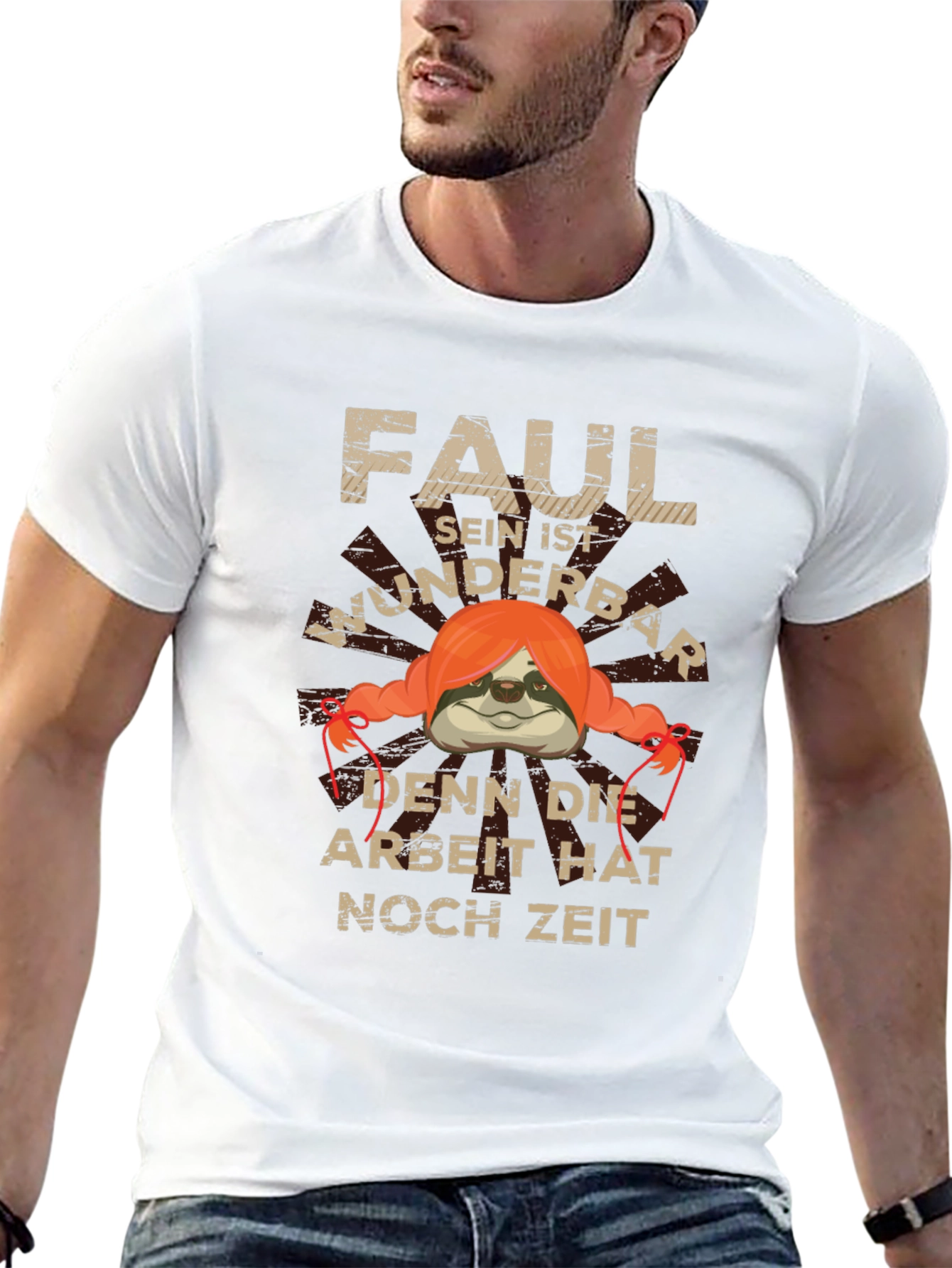 Funny Lazy Sloth Graphic T-Shirt