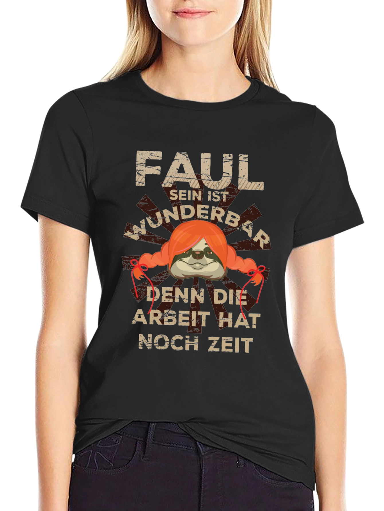 Funny Lazy Sloth Graphic T-Shirt