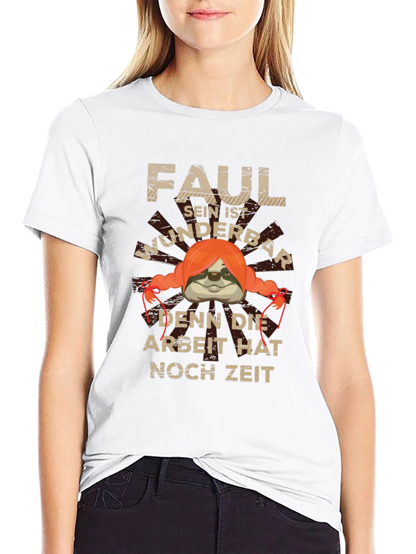 Funny Lazy Sloth Graphic T-Shirt