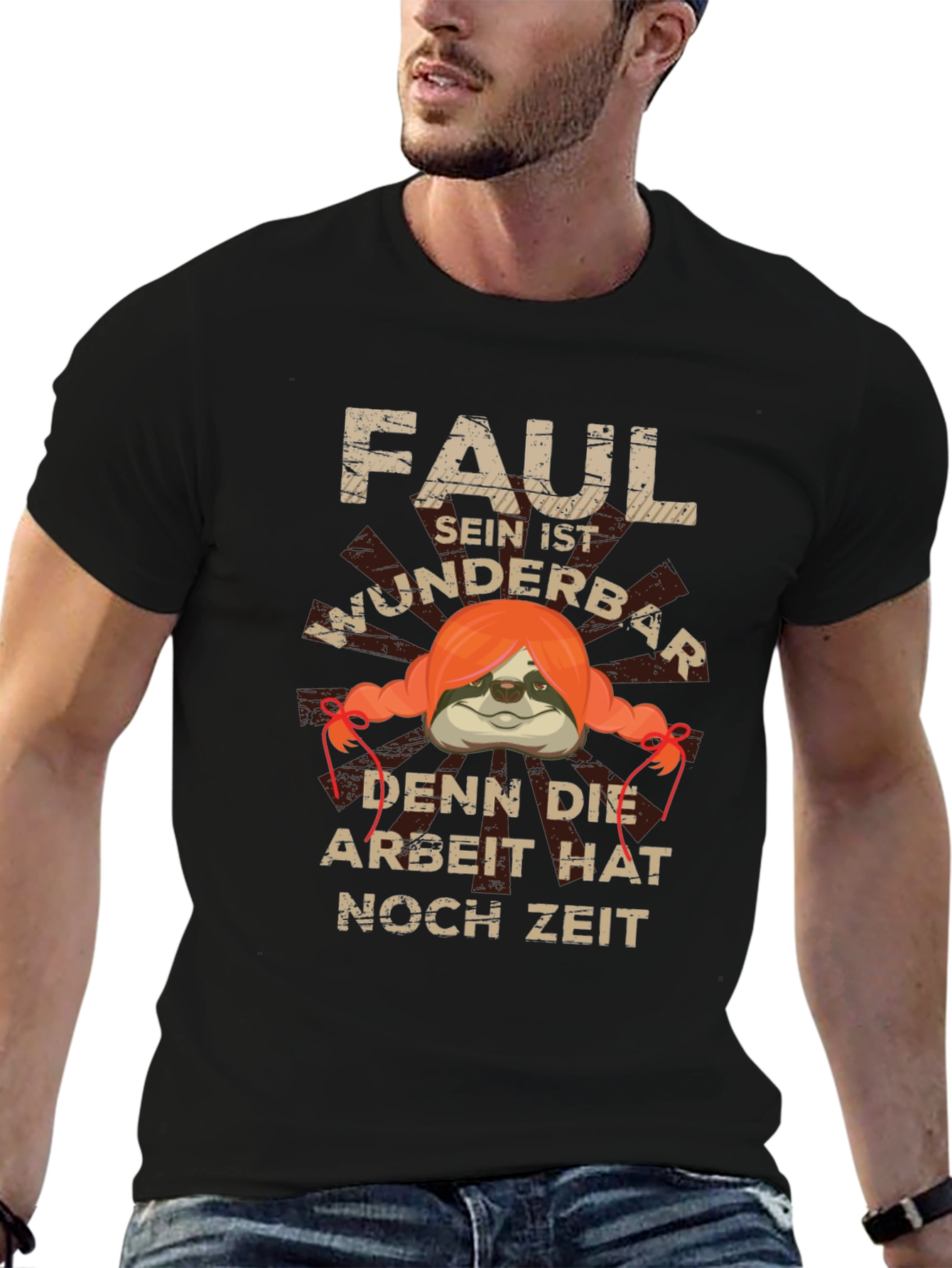 Funny Lazy Sloth Graphic T-Shirt