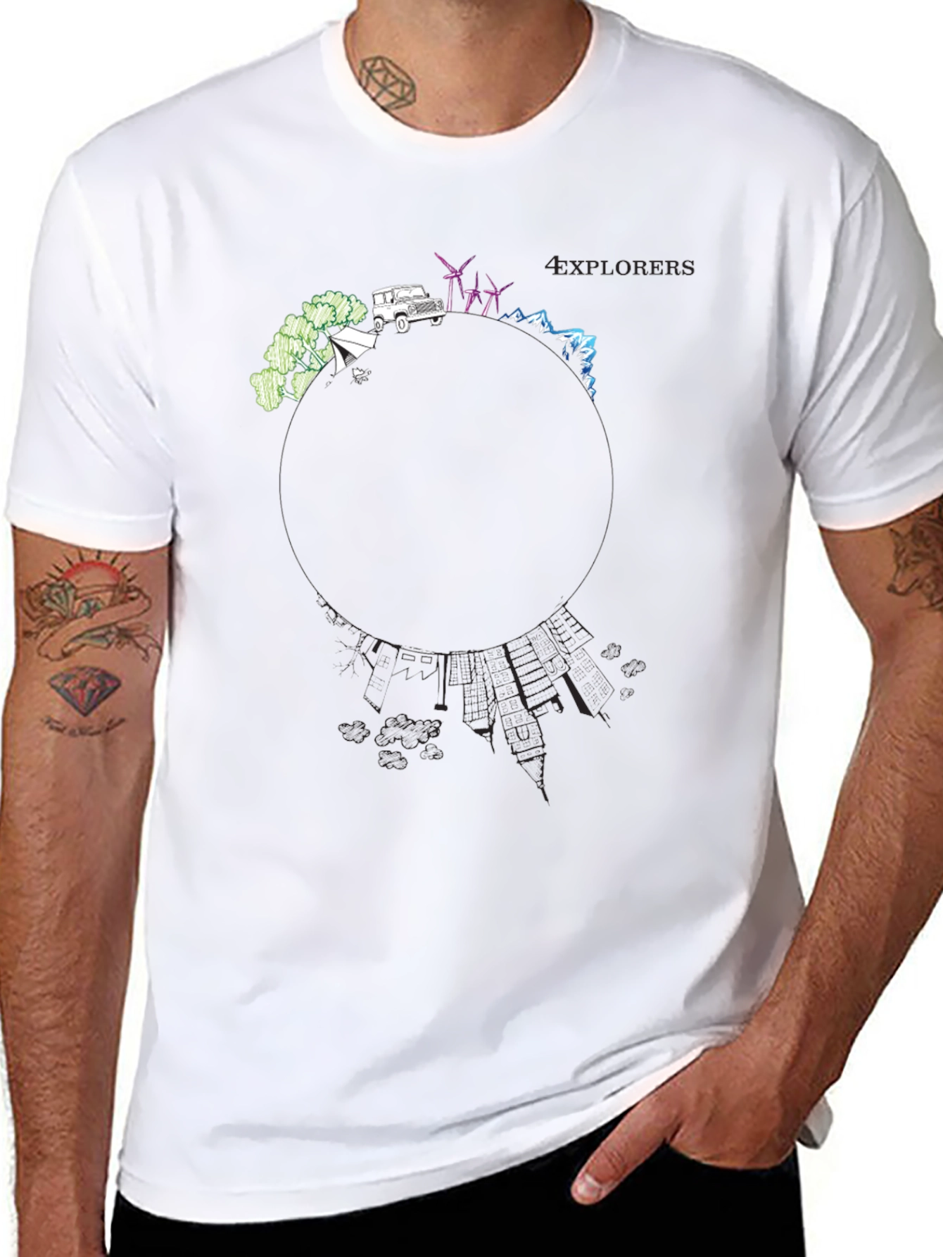 Explorers Graphic T-Shirt - Black Adventure Tee