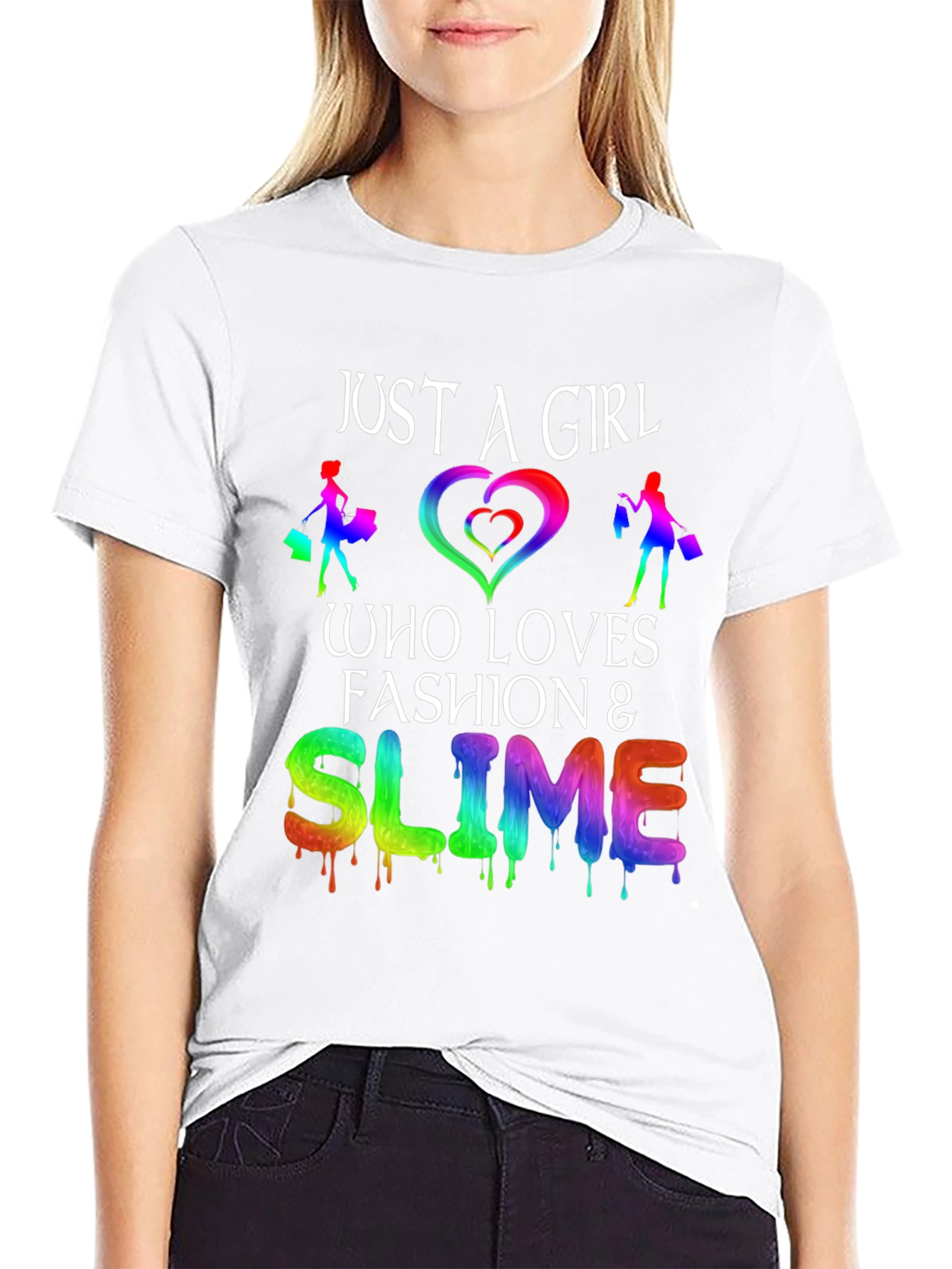 Just a Girl Who Loves Fashion & Slime T-Shirt