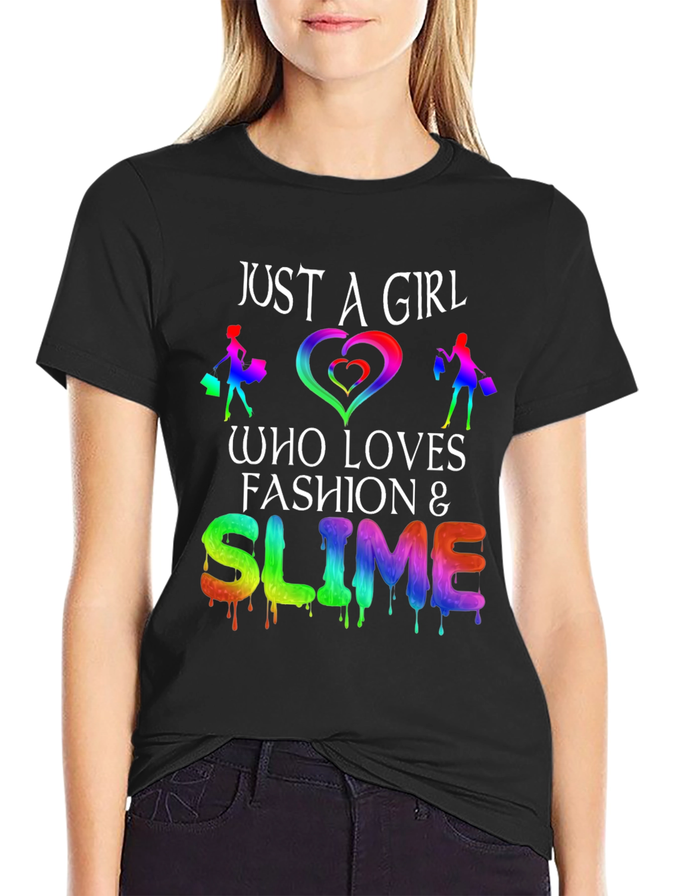Just a Girl Who Loves Fashion & Slime T-Shirt