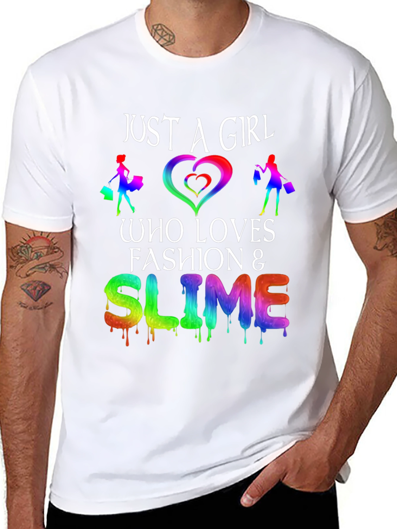 Just a Girl Who Loves Fashion & Slime T-Shirt