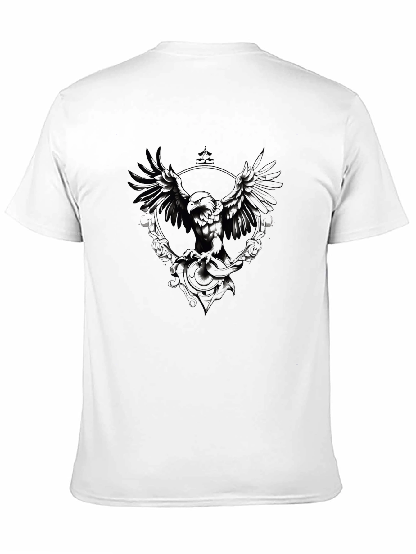 Raven Graphic T-Shirt - Premium Black Cotton Tee