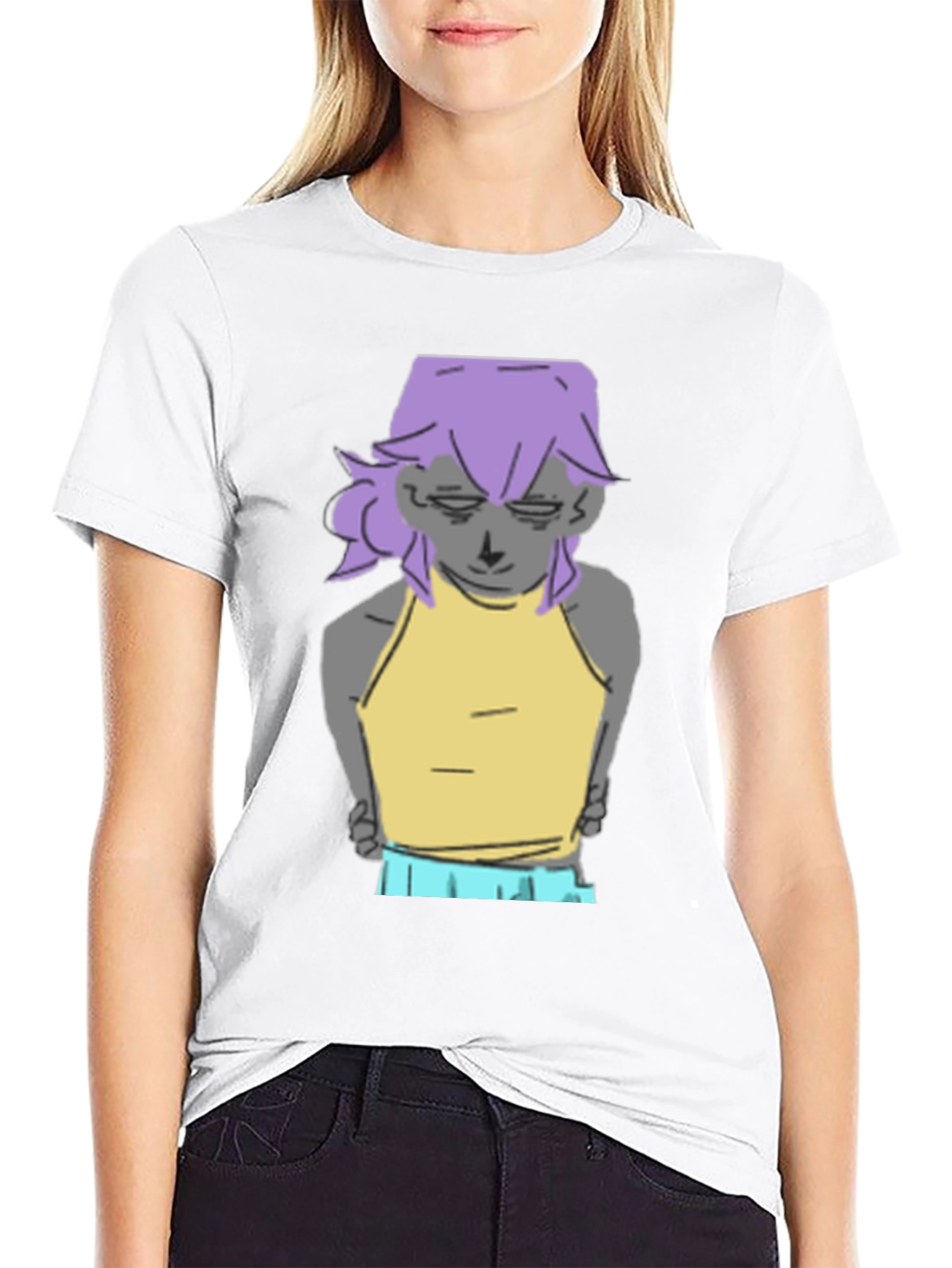 Cool Cartoon Graphic Tee - Black Unisex T-Shirt