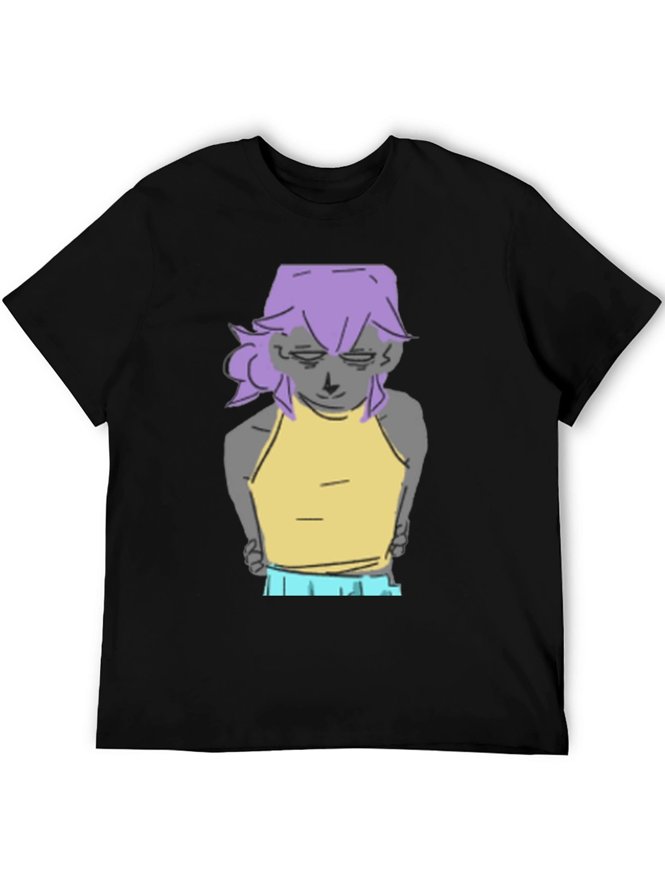 Cool Cartoon Graphic Tee - Black Unisex T-Shirt