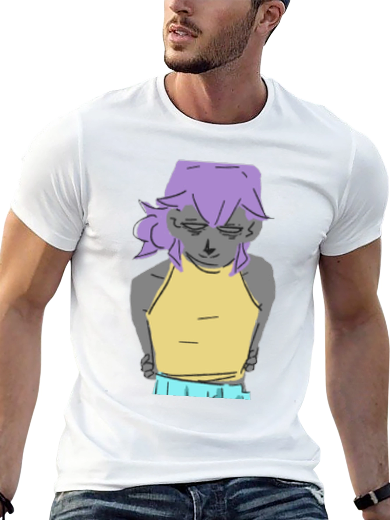 Cool Cartoon Graphic Tee - Black Unisex T-Shirt