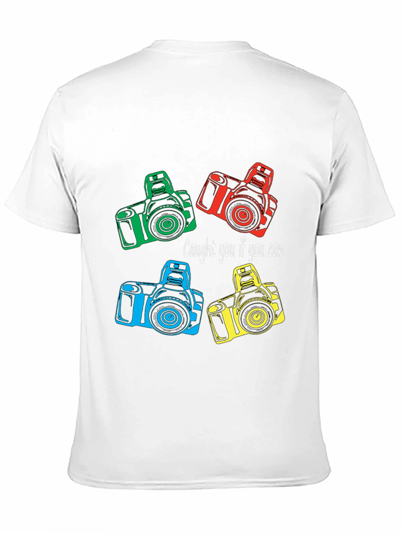 Caught You Camera Graphic Tee - Black