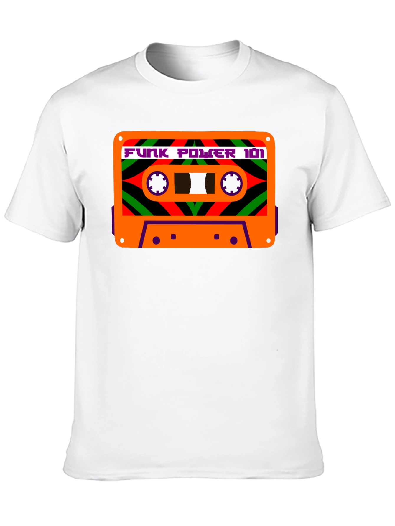 Funk Power Cassette Tape T-Shirt - Retro Music Tee