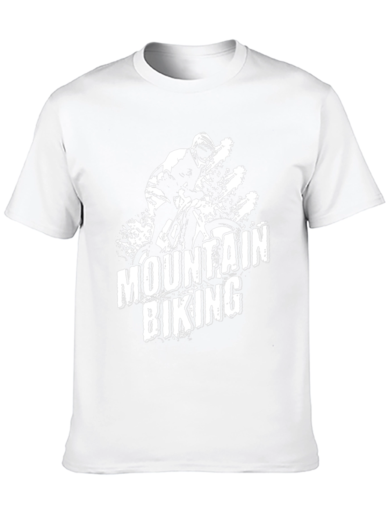 Mountain Biking T-Shirt - Black Cotton Tee