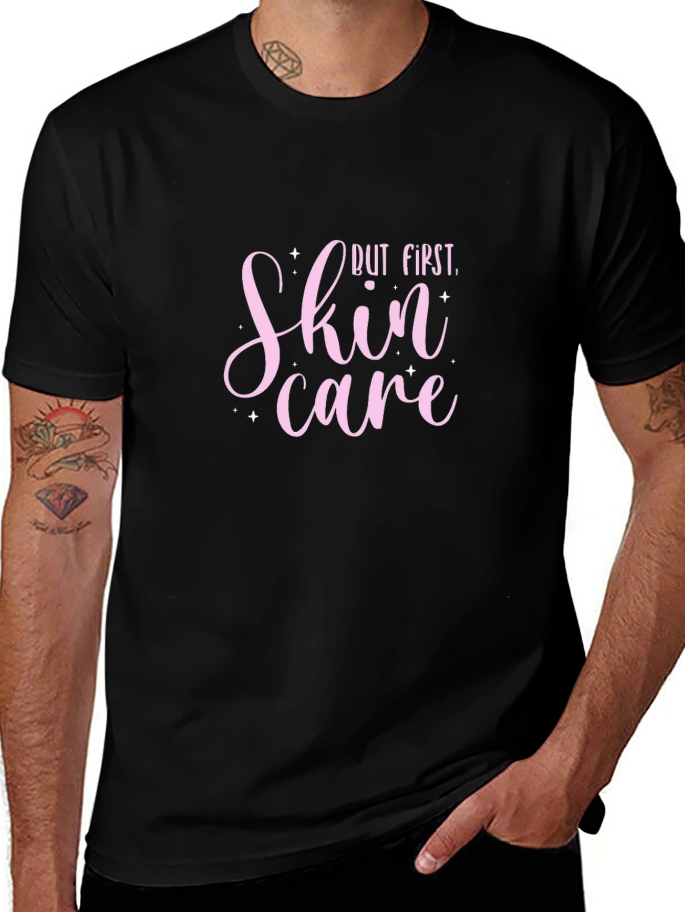 But First Skin Care Black T-Shirt