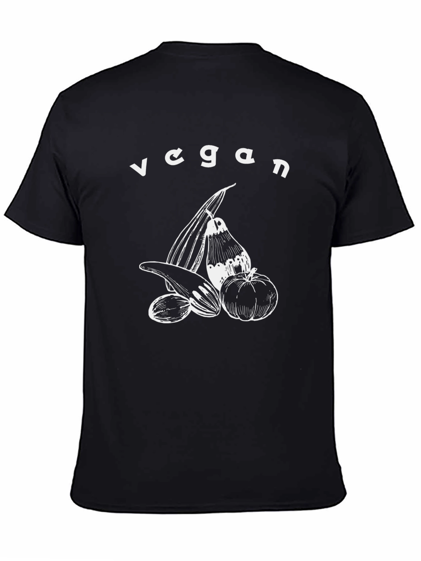 Vegan T-Shirt: Fresh Vegetable Graphic Tee