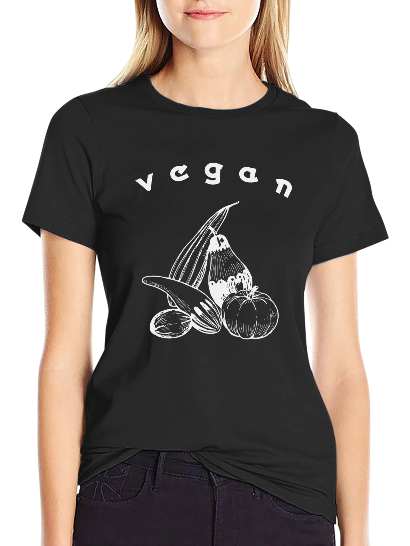 Vegan T-Shirt: Fresh Vegetable Graphic Tee