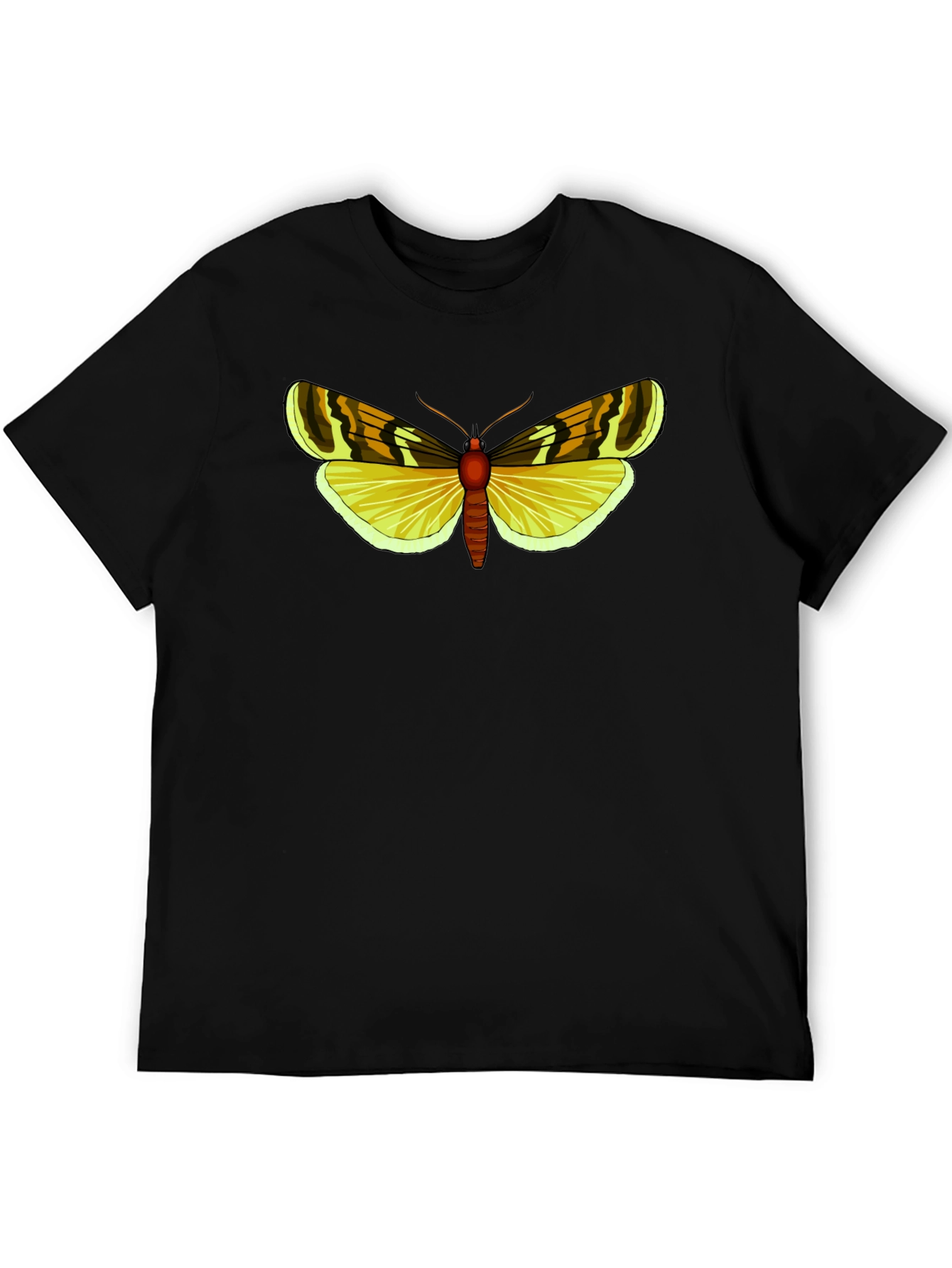 Butterfly Graphic Tee - Black Cotton Blend