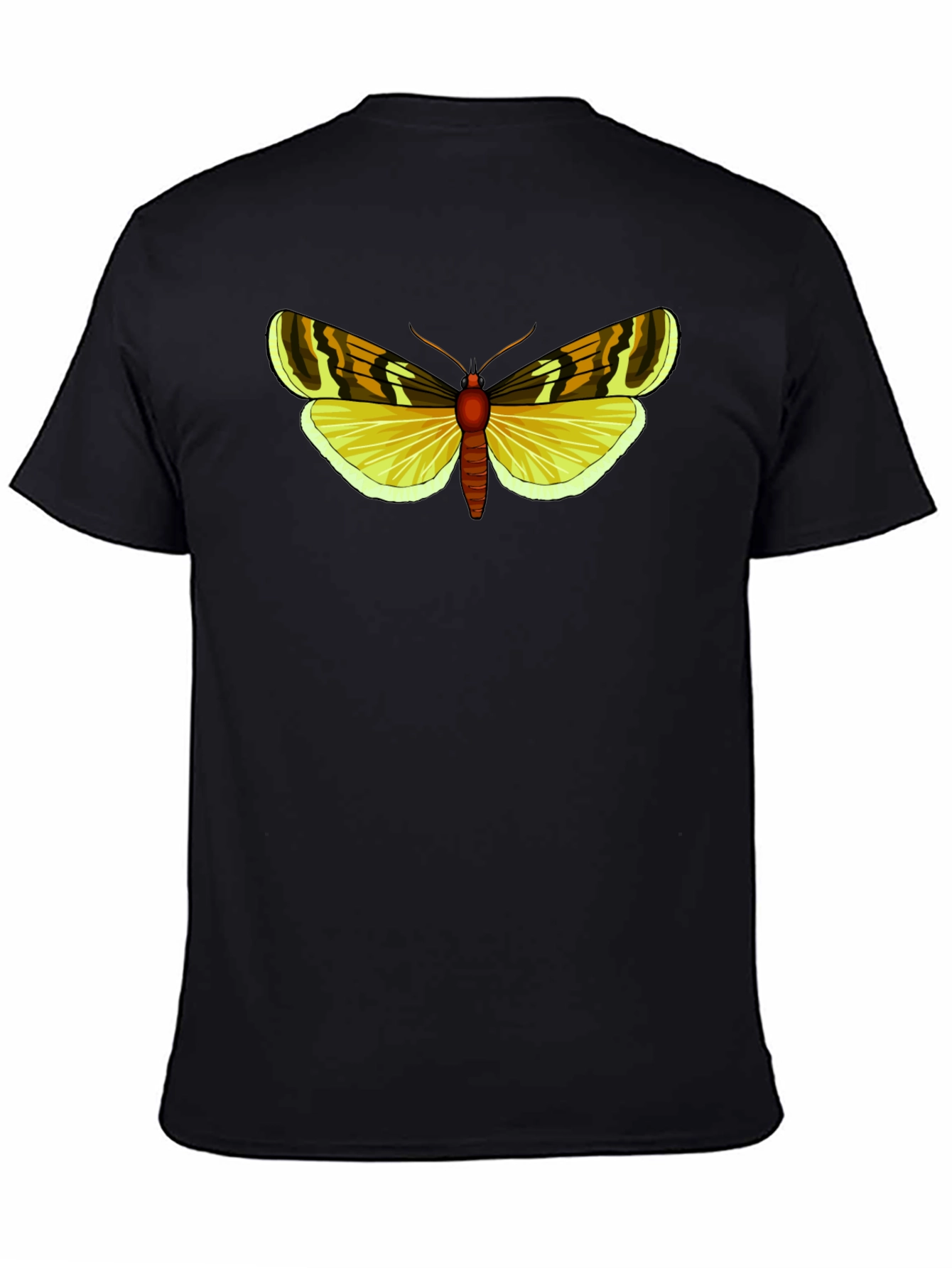 Butterfly Graphic Tee - Black Cotton Blend