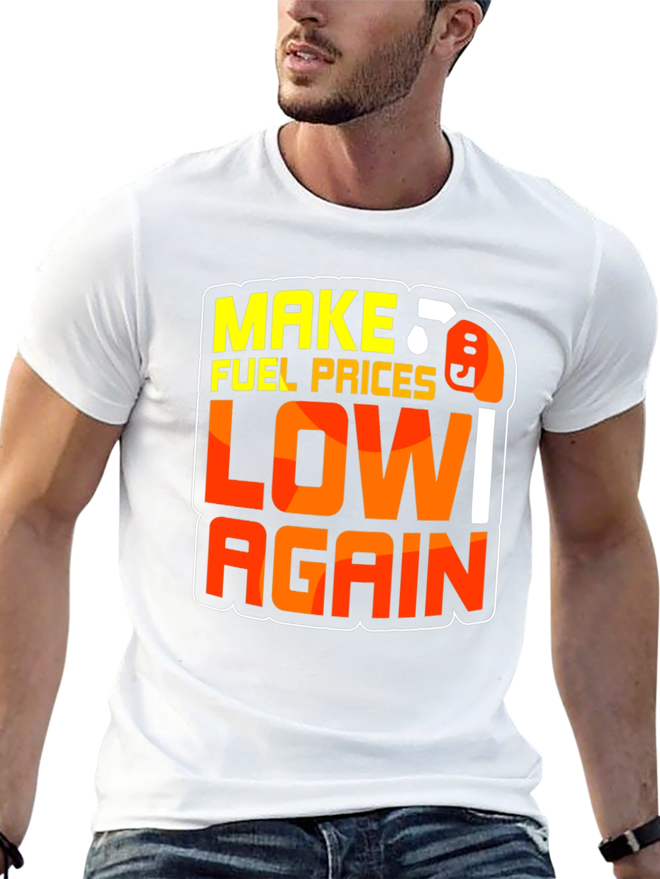 Make Fuel Prices Low Again Black Graphic T-Shirt