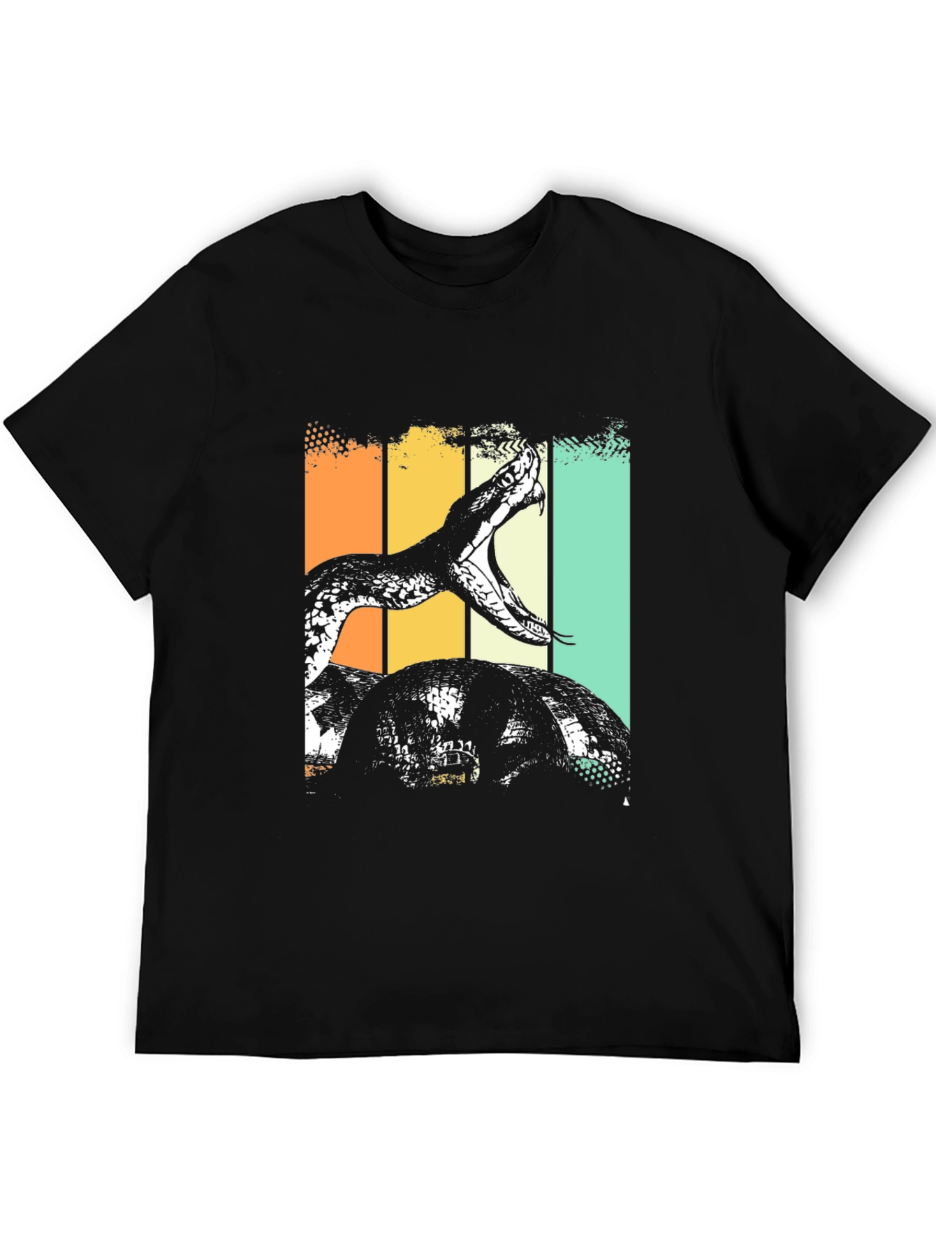 Snake Graphic Tee - Retro Style Comfort