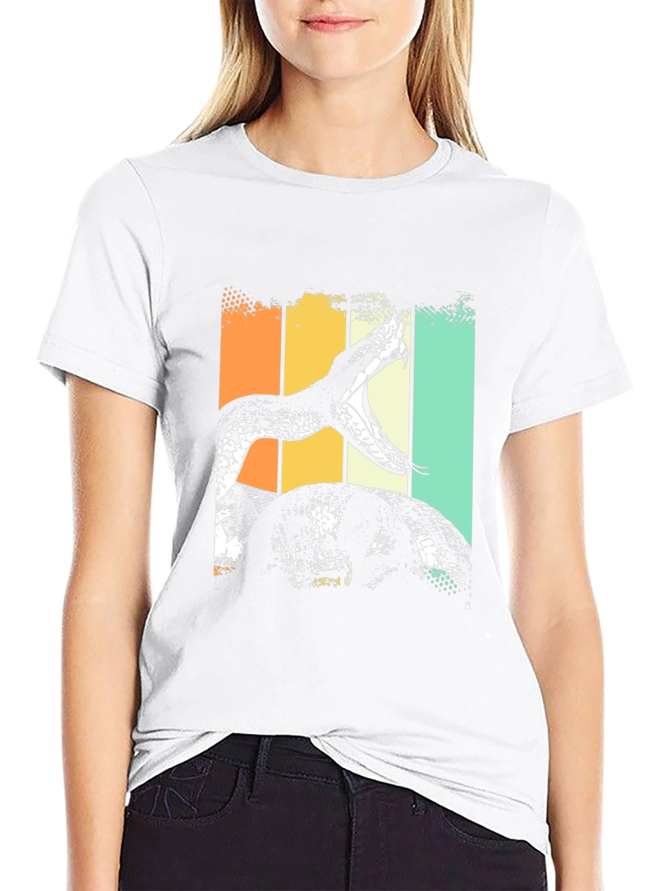 Snake Graphic Tee - Retro Style Comfort