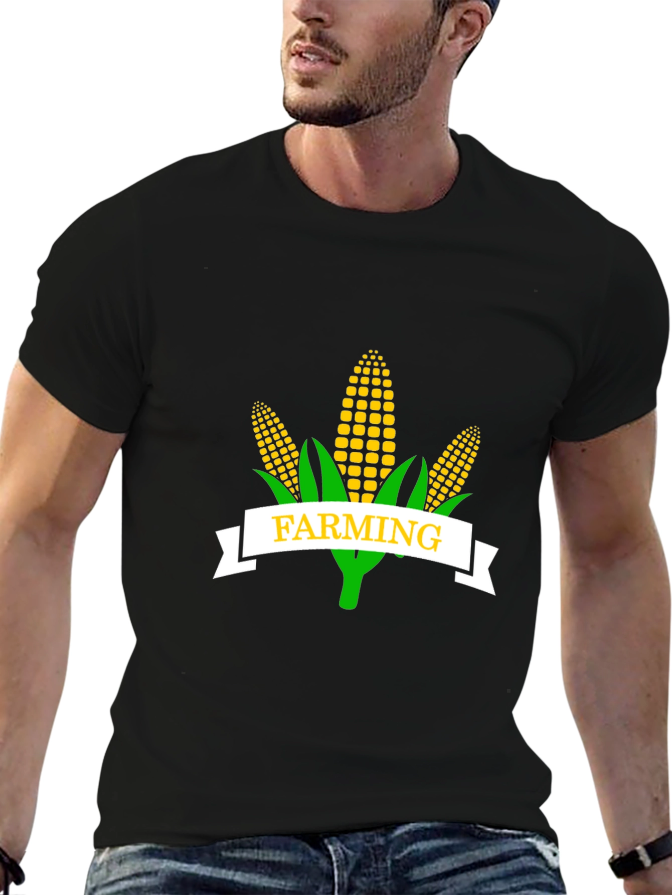 Farming Corn Graphic T-Shirt