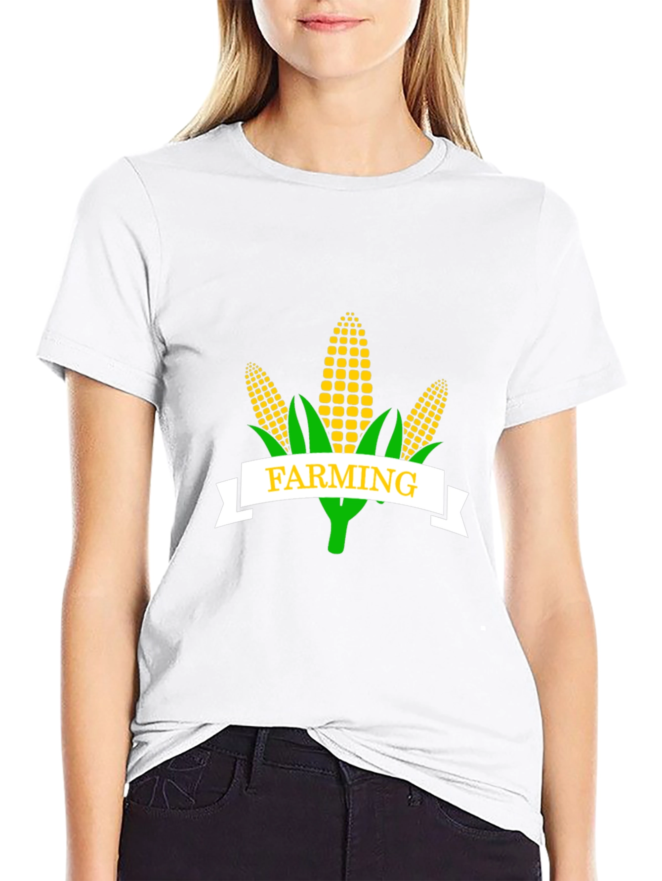 Farming Corn Graphic T-Shirt