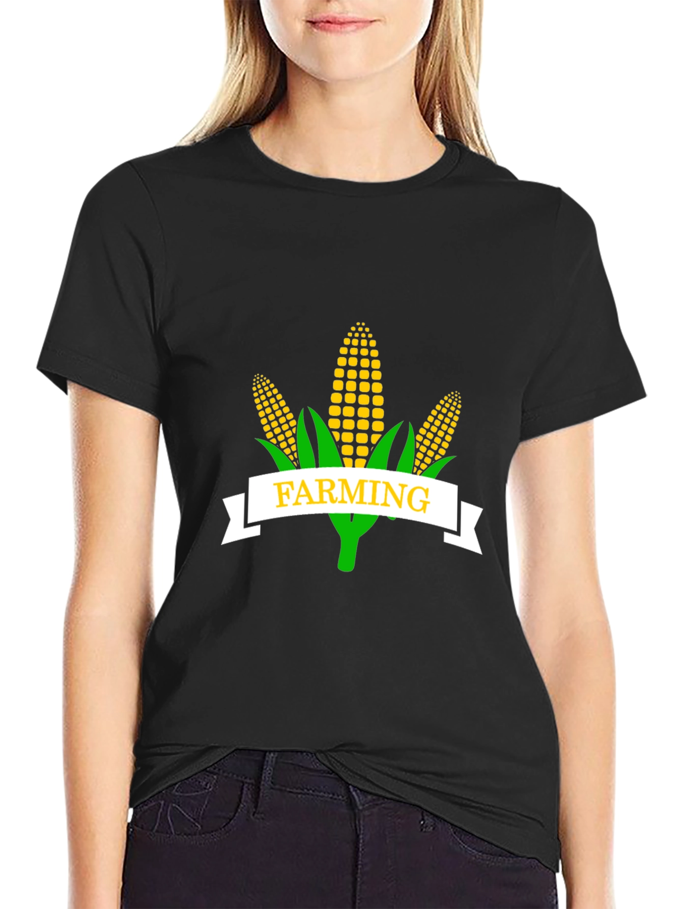 Farming Corn Graphic T-Shirt