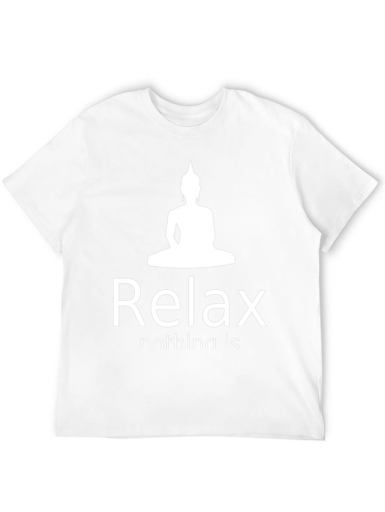 Relax Buddha Graphic T-Shirt - Black