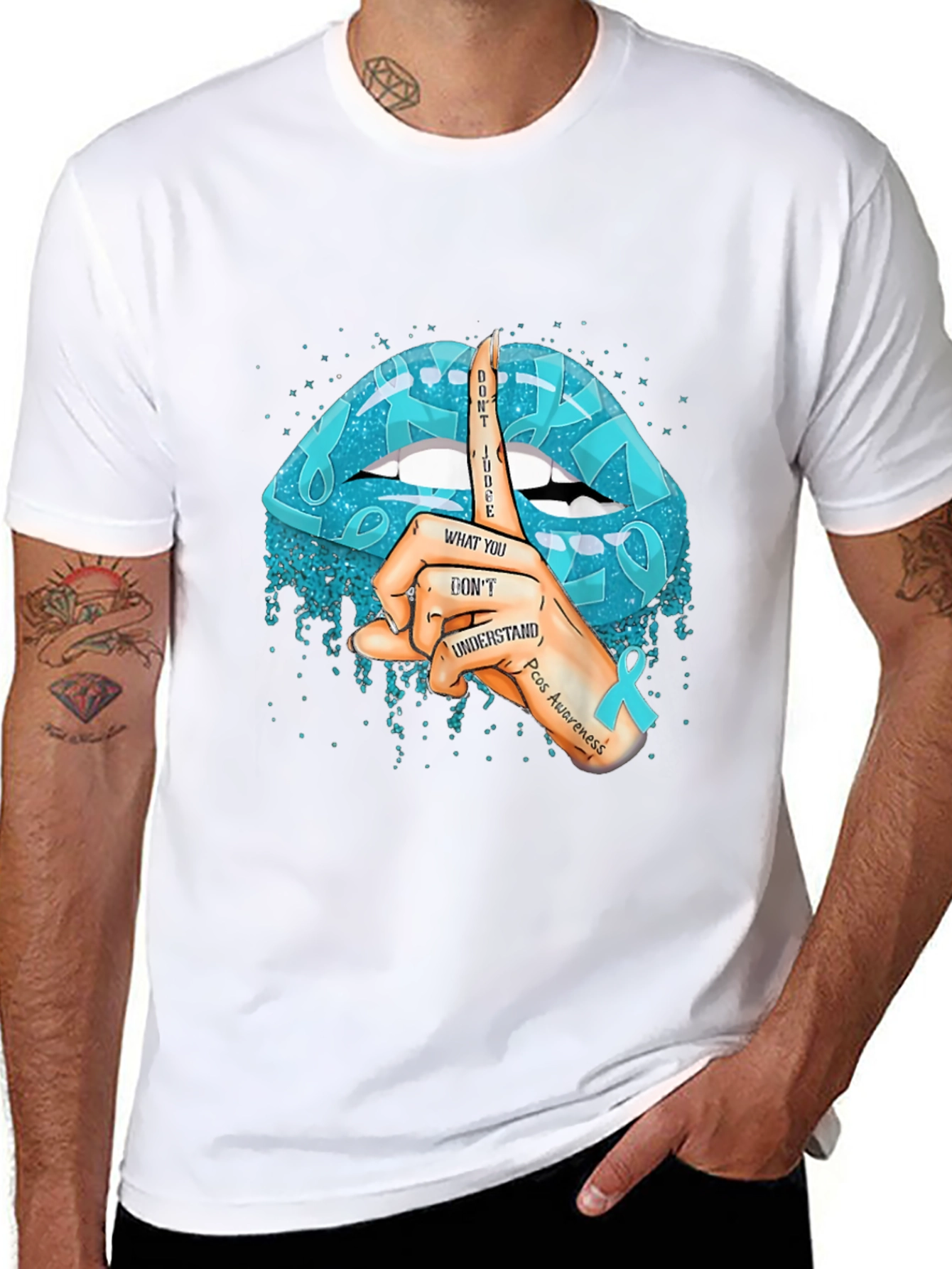 PCOS Awareness T-Shirt - Dont Judge