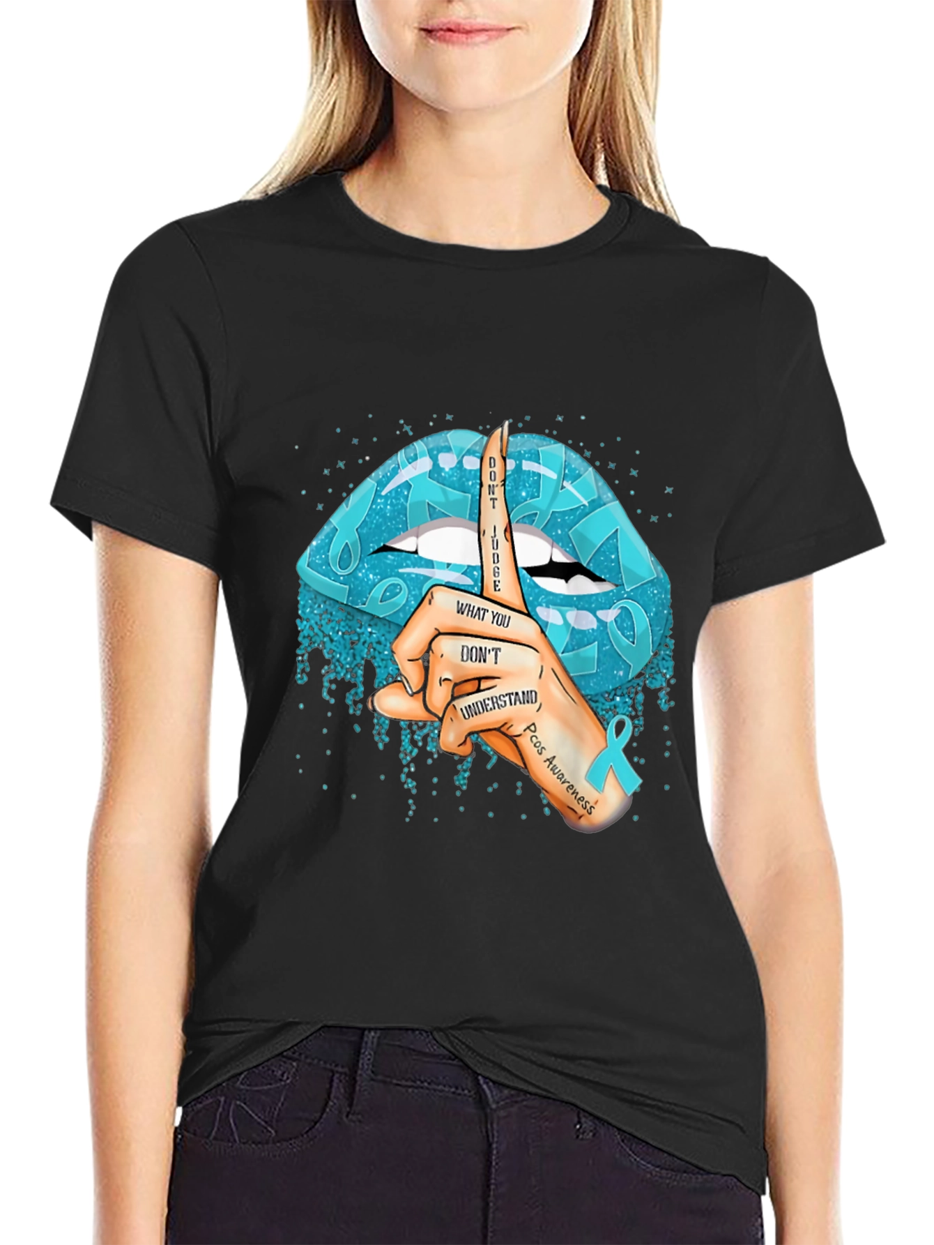PCOS Awareness T-Shirt - Dont Judge