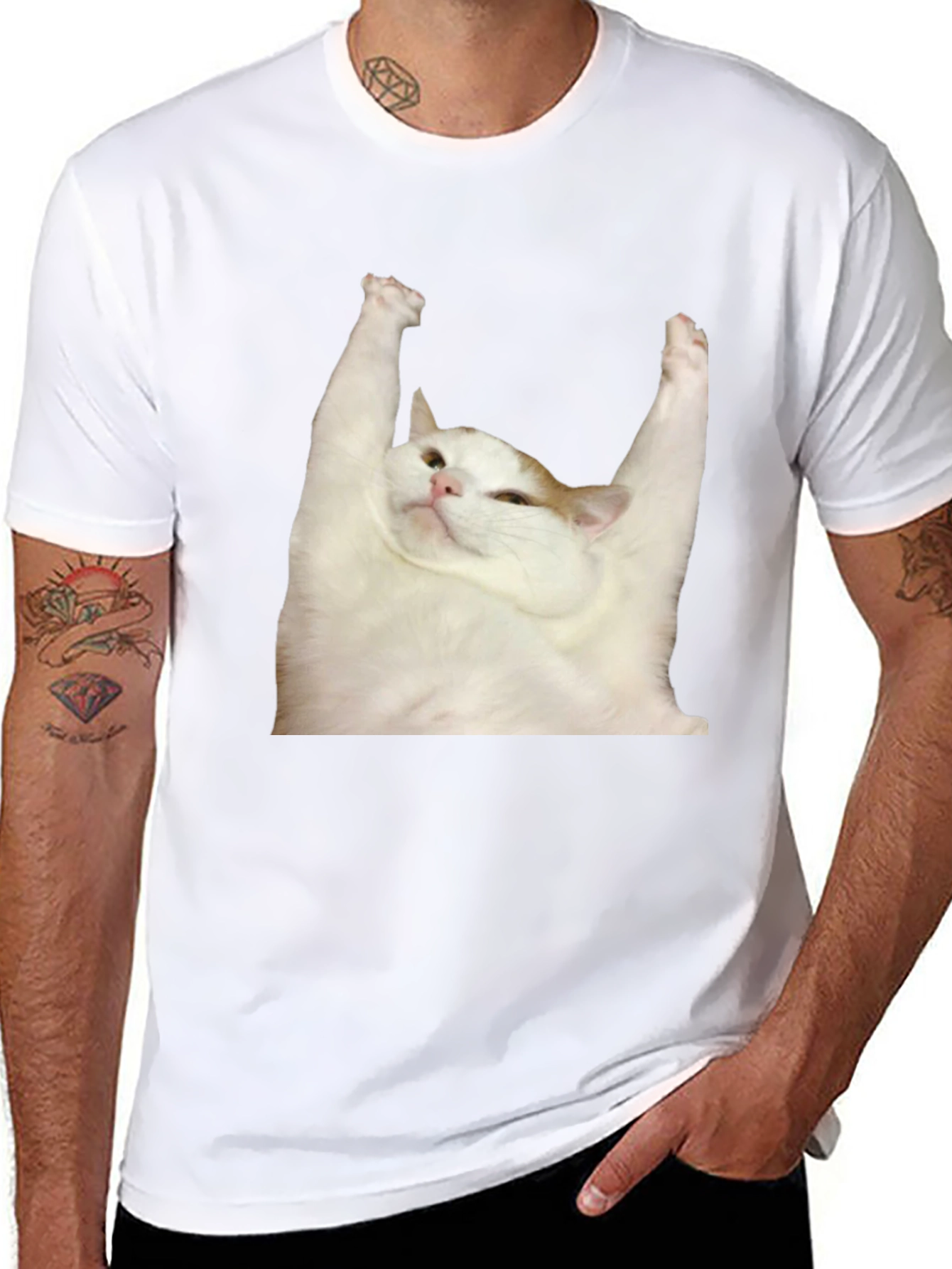Cat Yoga T-Shirt: Zen Master Tee