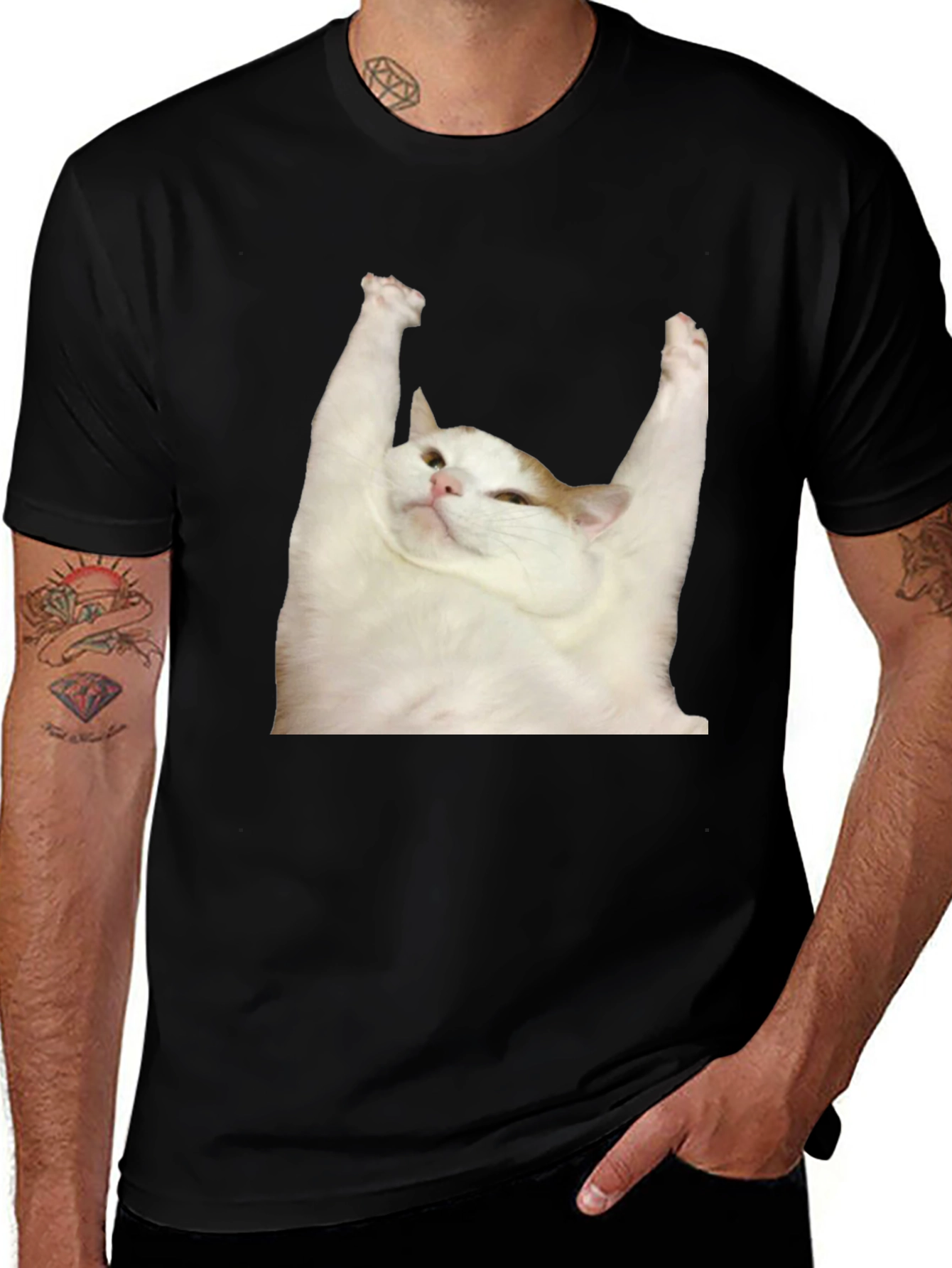 Cat Yoga T-Shirt: Zen Master Tee