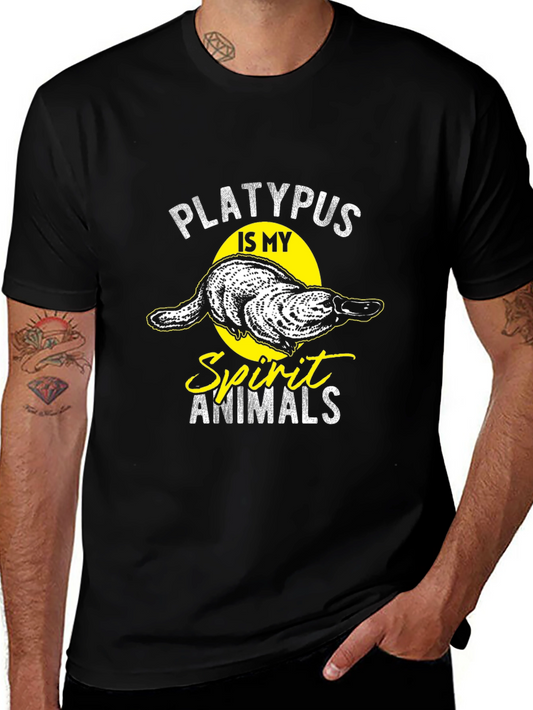 Platypus Spirit Animal Graphic T-Shirt - Funny Animal Lover Tee