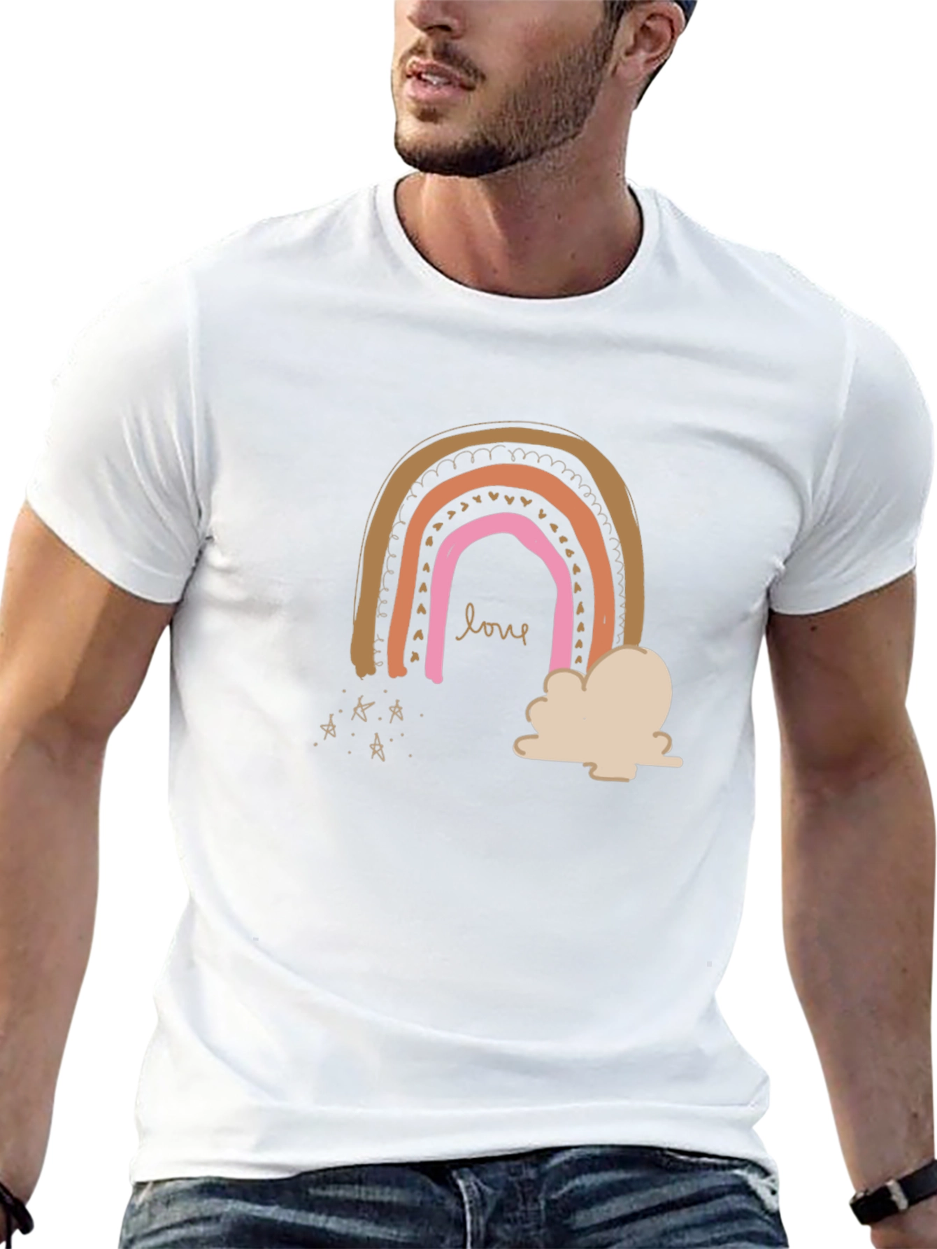 Love Rainbow Graphic T-Shirt - Trendy & Stylish