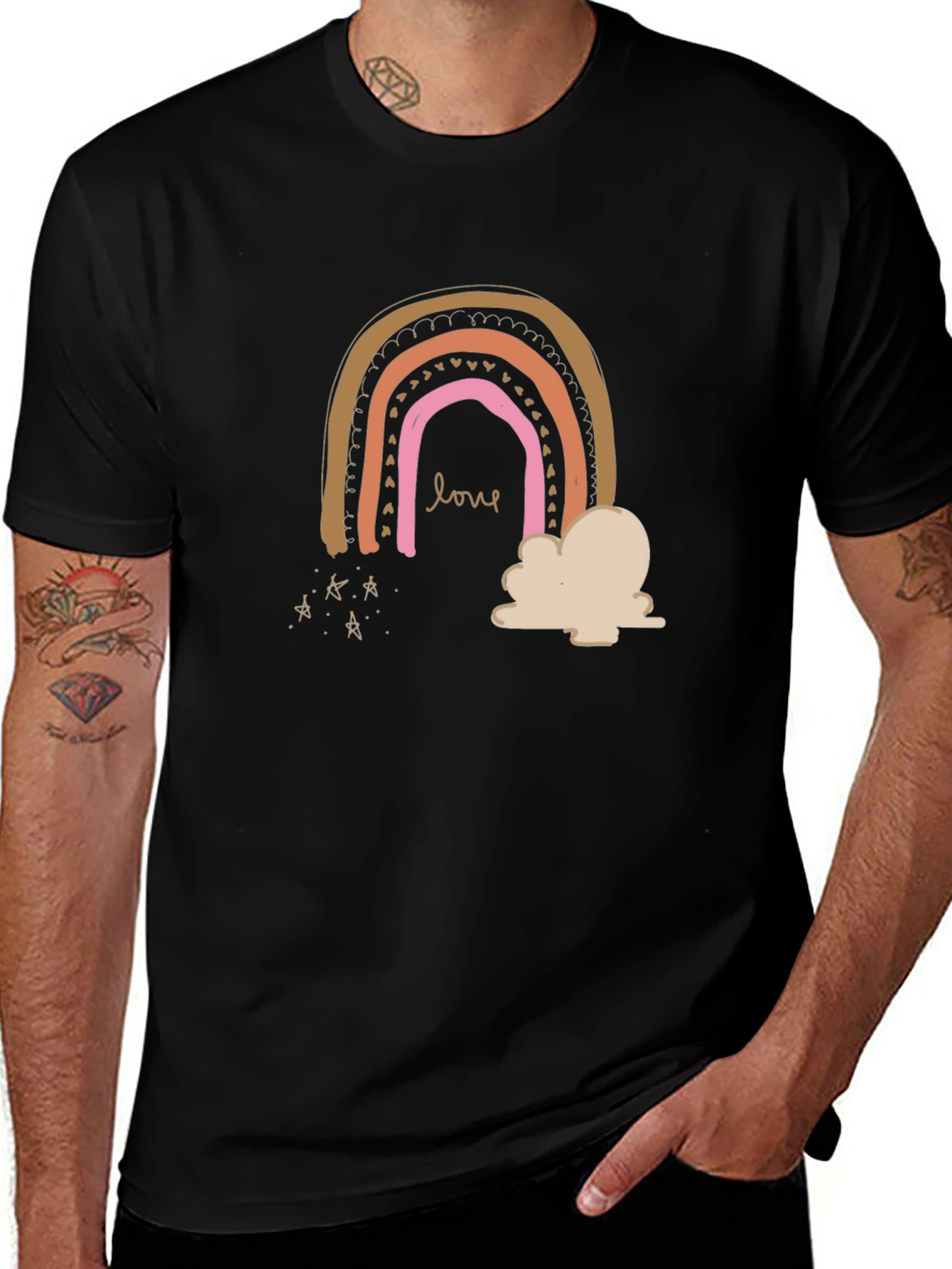 Love Rainbow Graphic T-Shirt - Trendy & Stylish