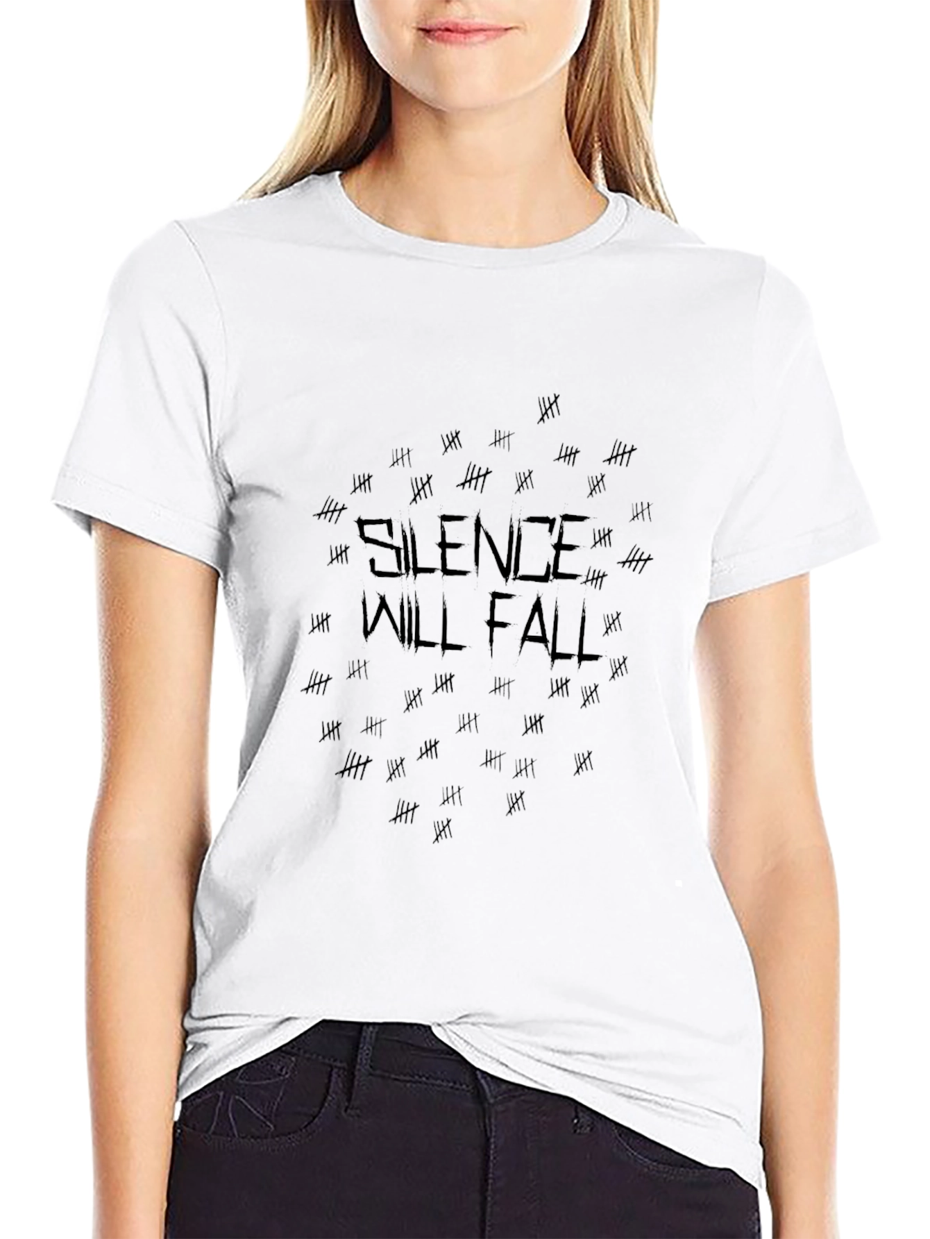 Silence Will Fall Graphic T-Shirt - Black