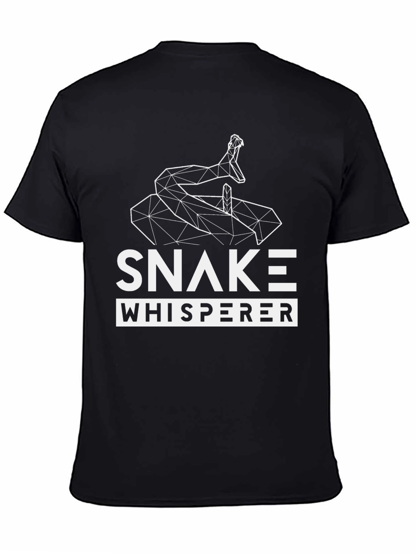 Snake Whisperer Graphic Tee - Modern Geometric Snake Design