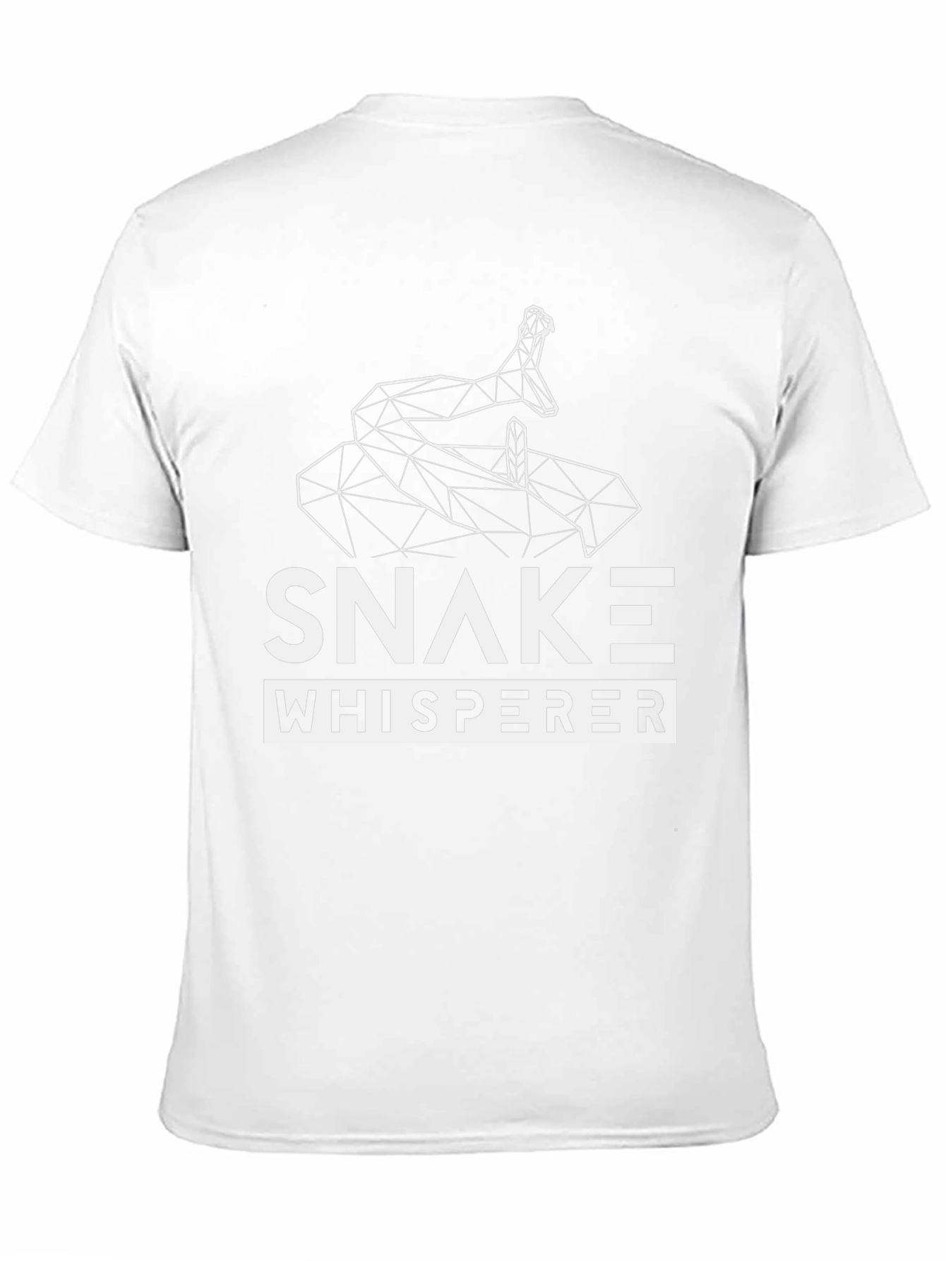 Snake Whisperer Graphic Tee - Modern Geometric Snake Design