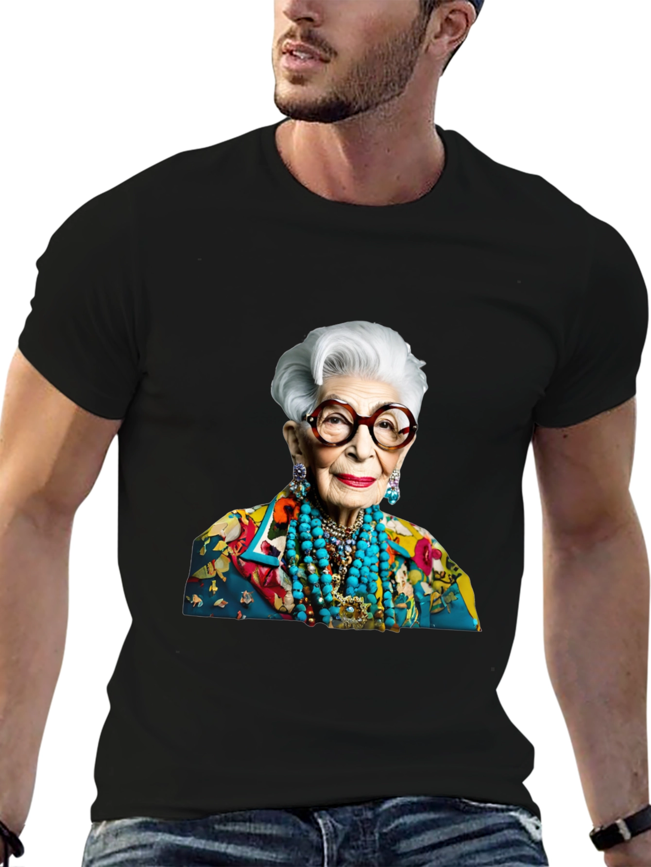 Iris Apfel T-Shirt - Stylish Fashion Icon Tee