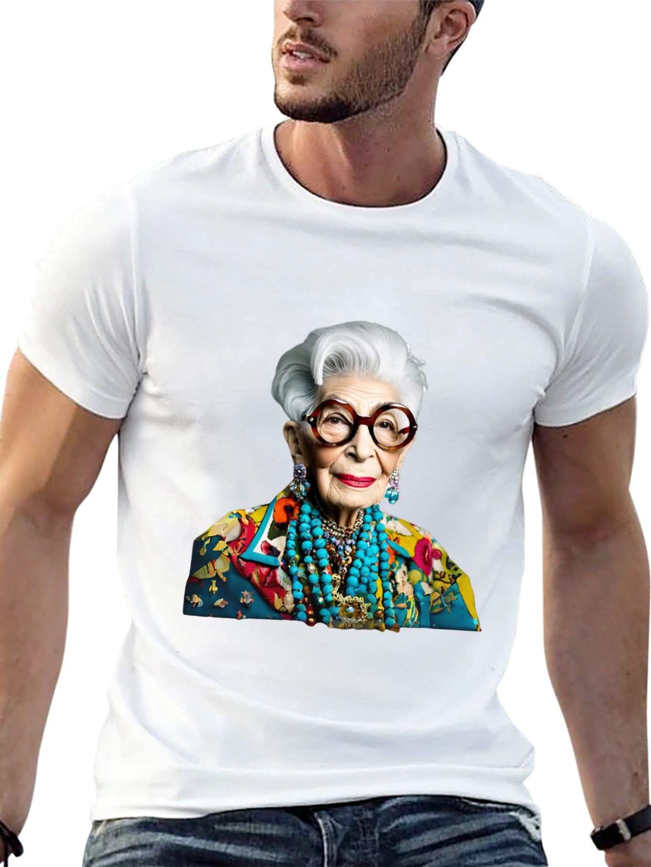 Iris Apfel T-Shirt - Stylish Fashion Icon Tee