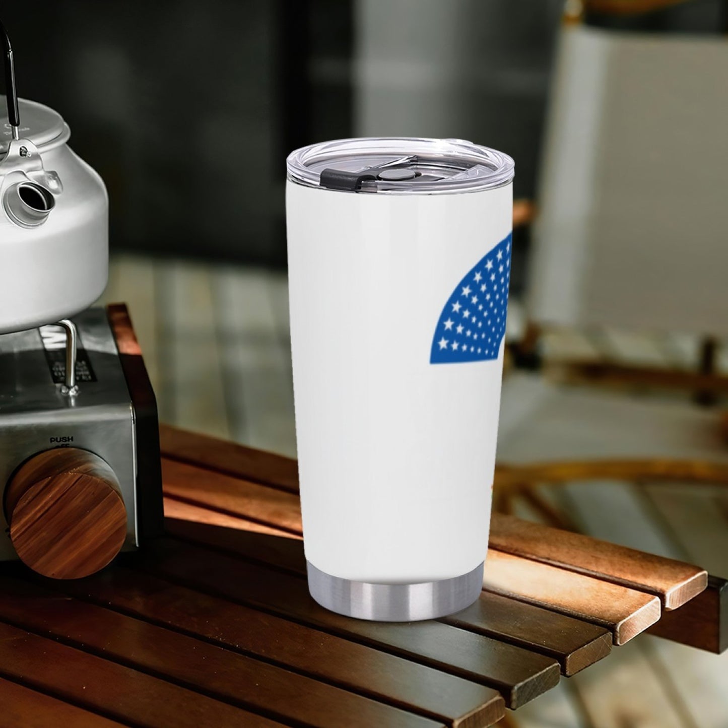 Insulated Stainless Steel Travel Tumbler - Leak-Proof Graphic Design Cup