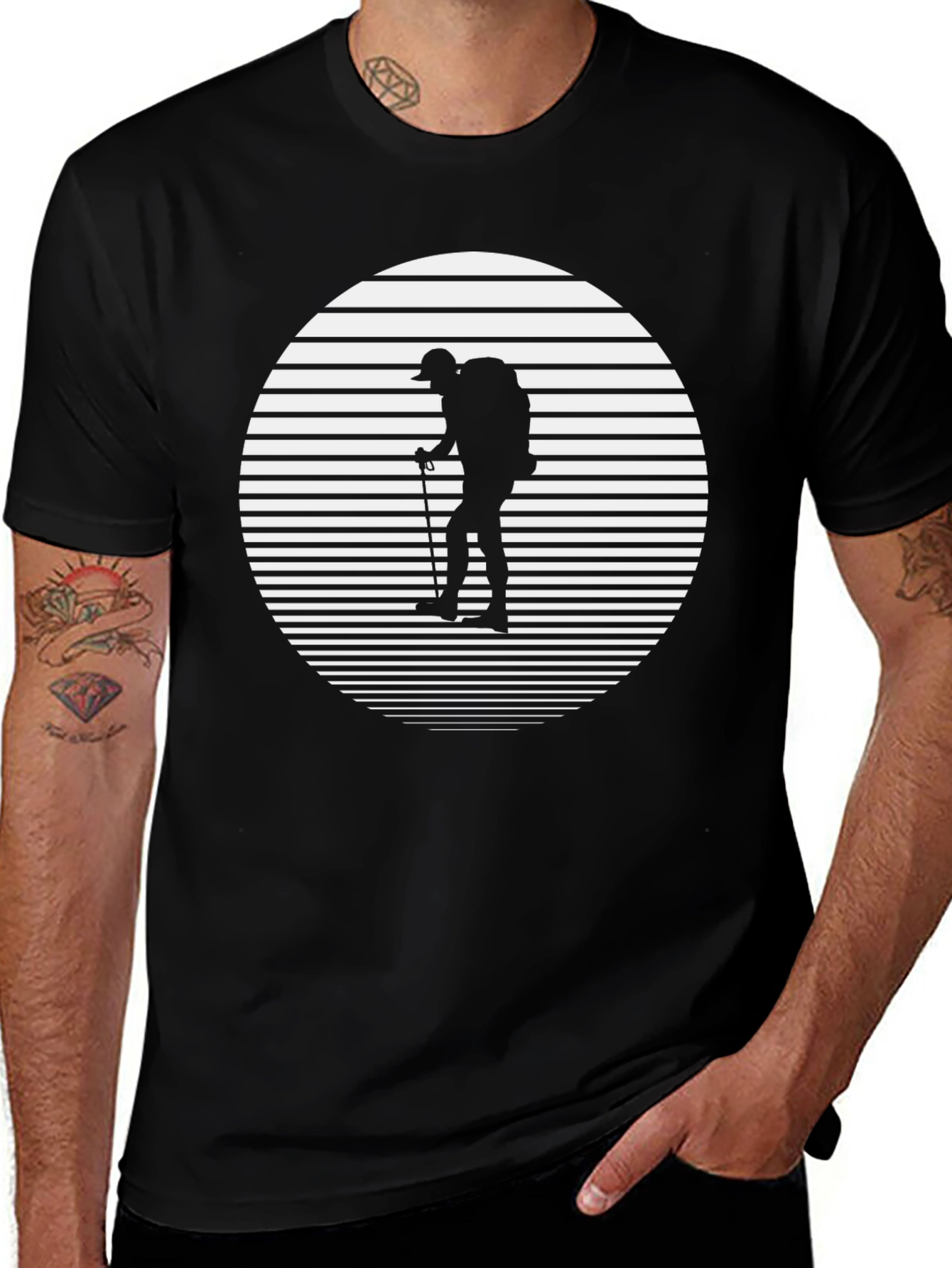 Hiking Silhouette Graphic Tee