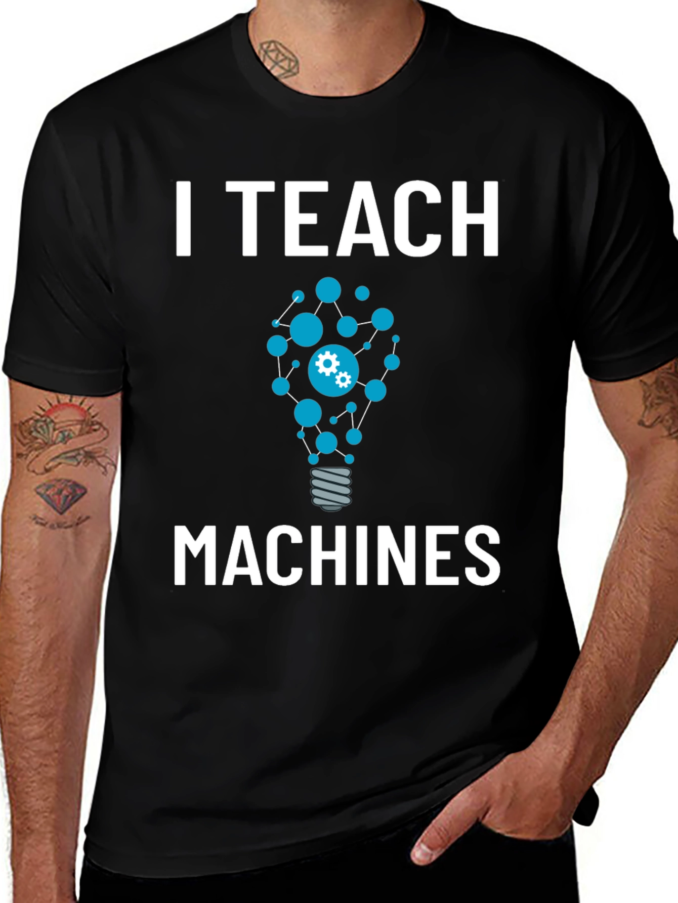 I Teach Machines T-Shirt - AI Teacher Gift