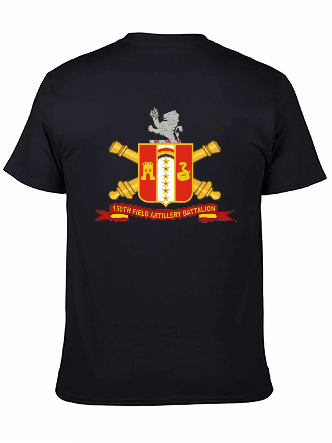 150th Field Artillery Battalion Black T-Shirt