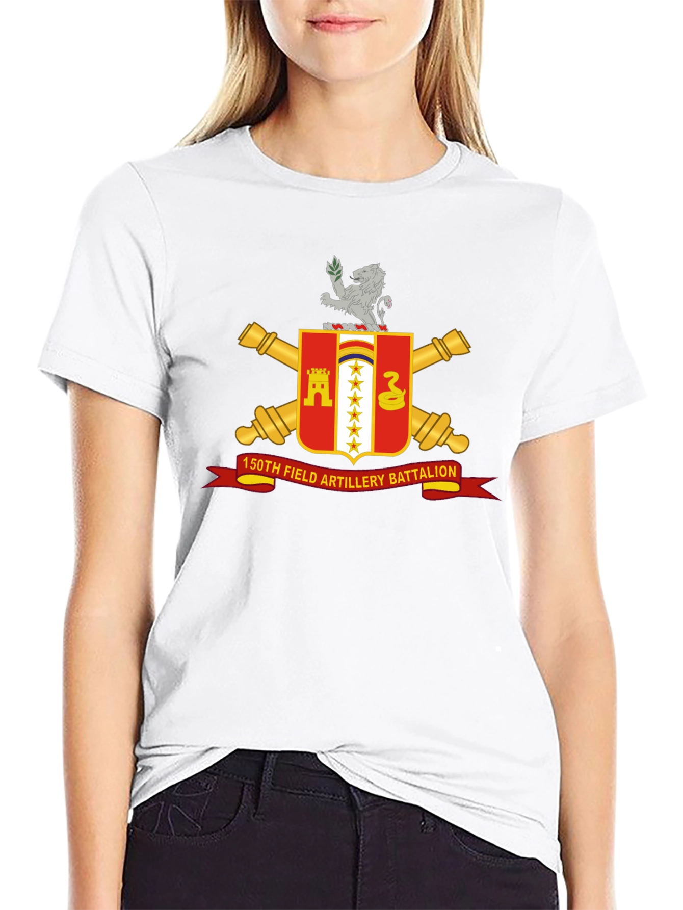 150th Field Artillery Battalion Black T-Shirt