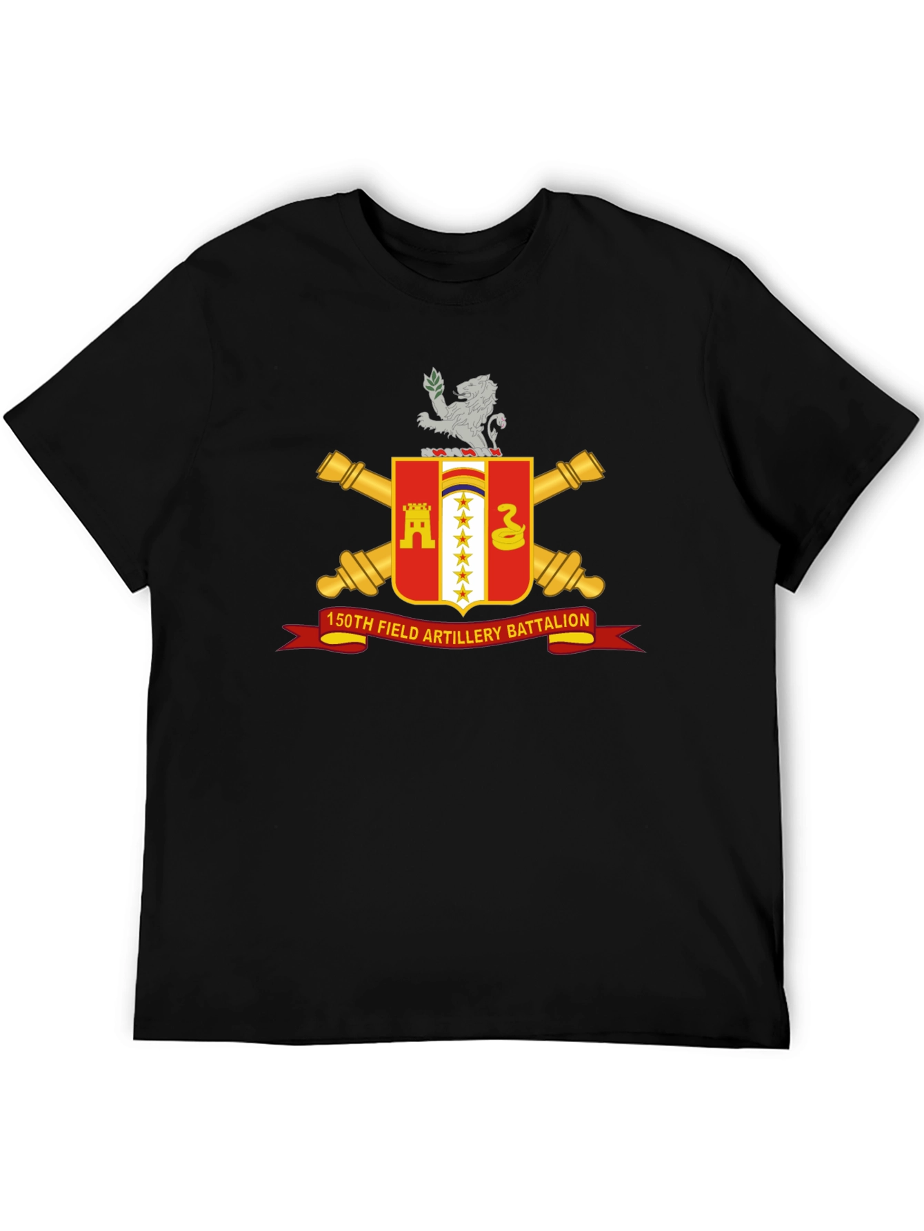 150th Field Artillery Battalion Black T-Shirt